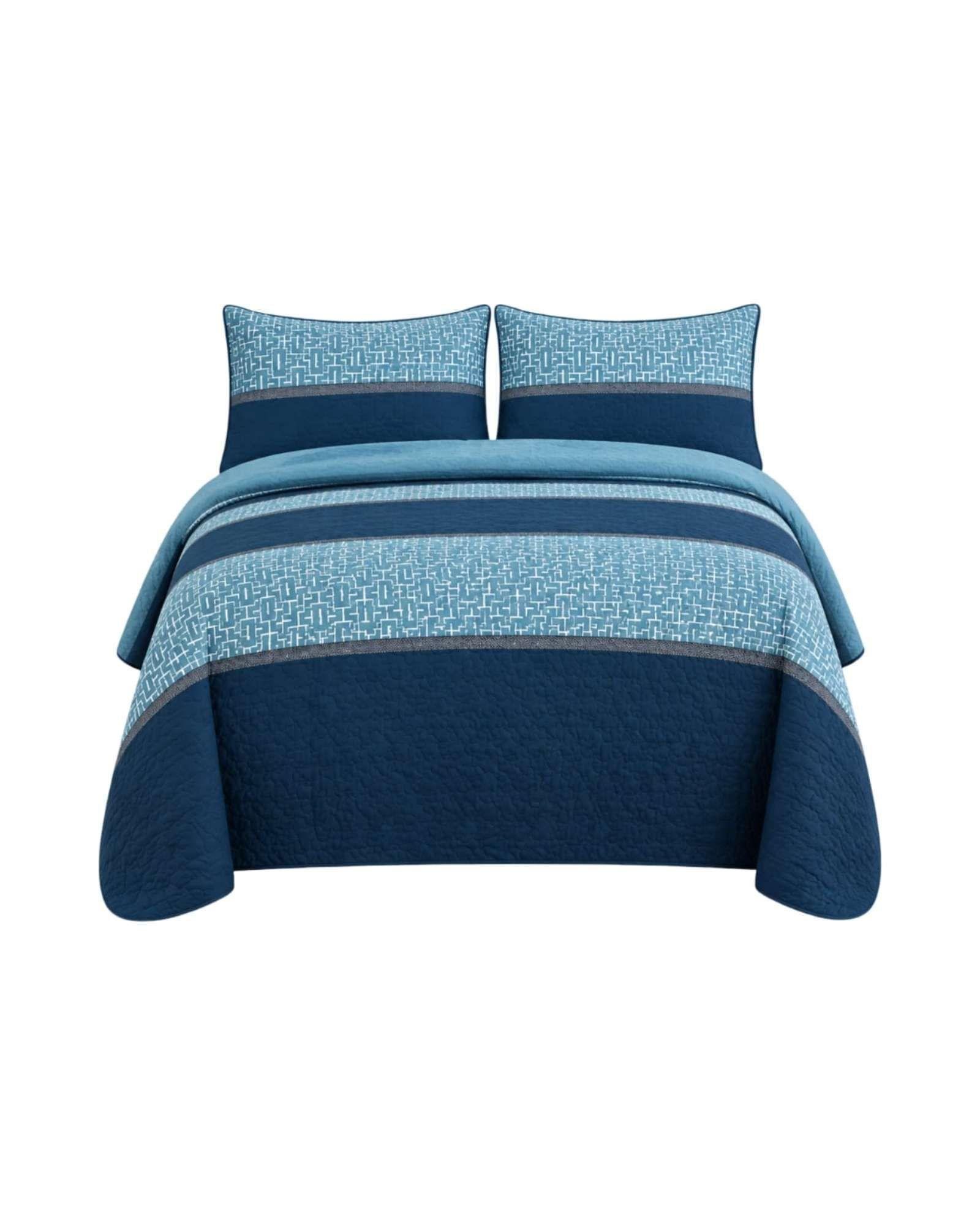 Cubrecamas Delgado 2 Plazas Mas Almohadas Ideal Para Verano m17-5