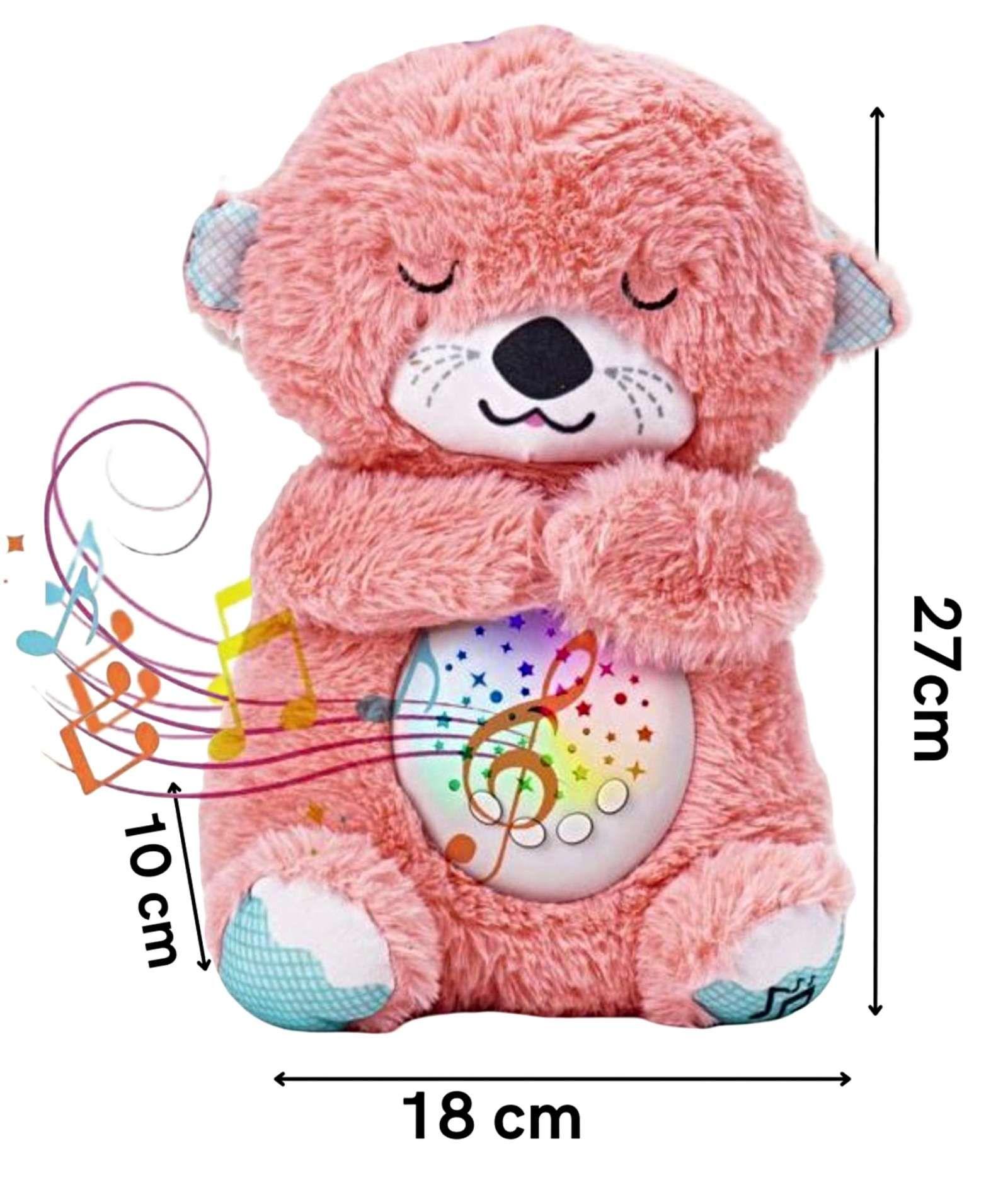 NUTRIA PELUCHE ESPANTACUCO PARA BEBES O NIÑOS ROSA-2