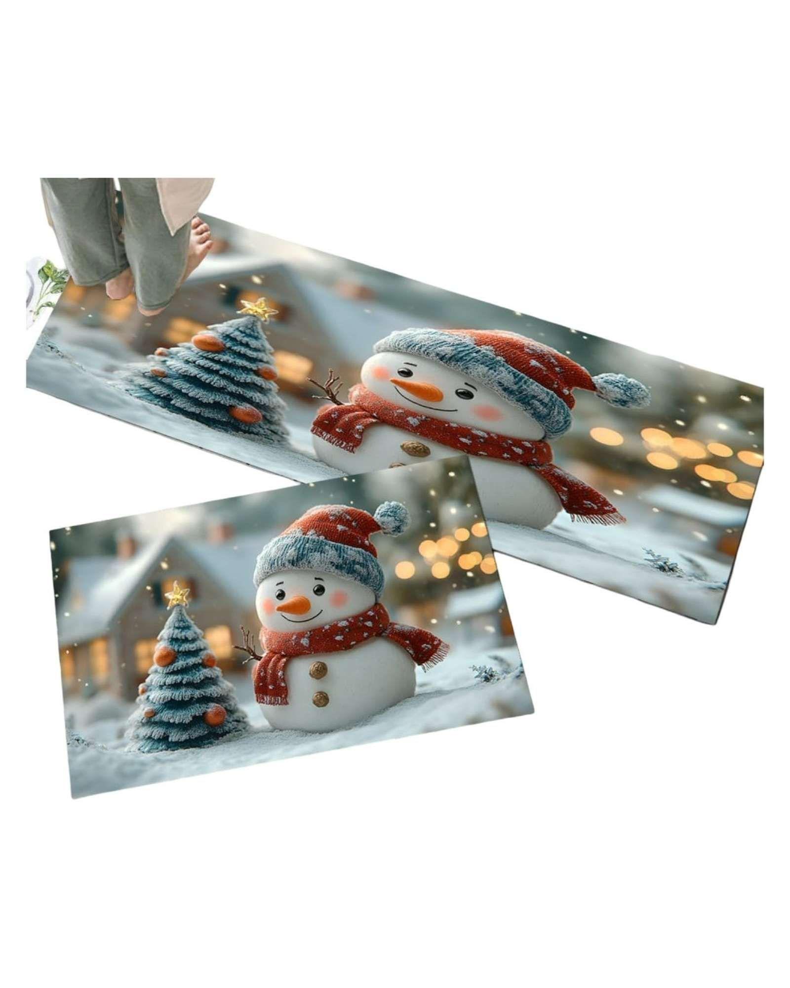 ALFOMBRA DE COCINA DISEÑO DE NAVIDAD A03-0