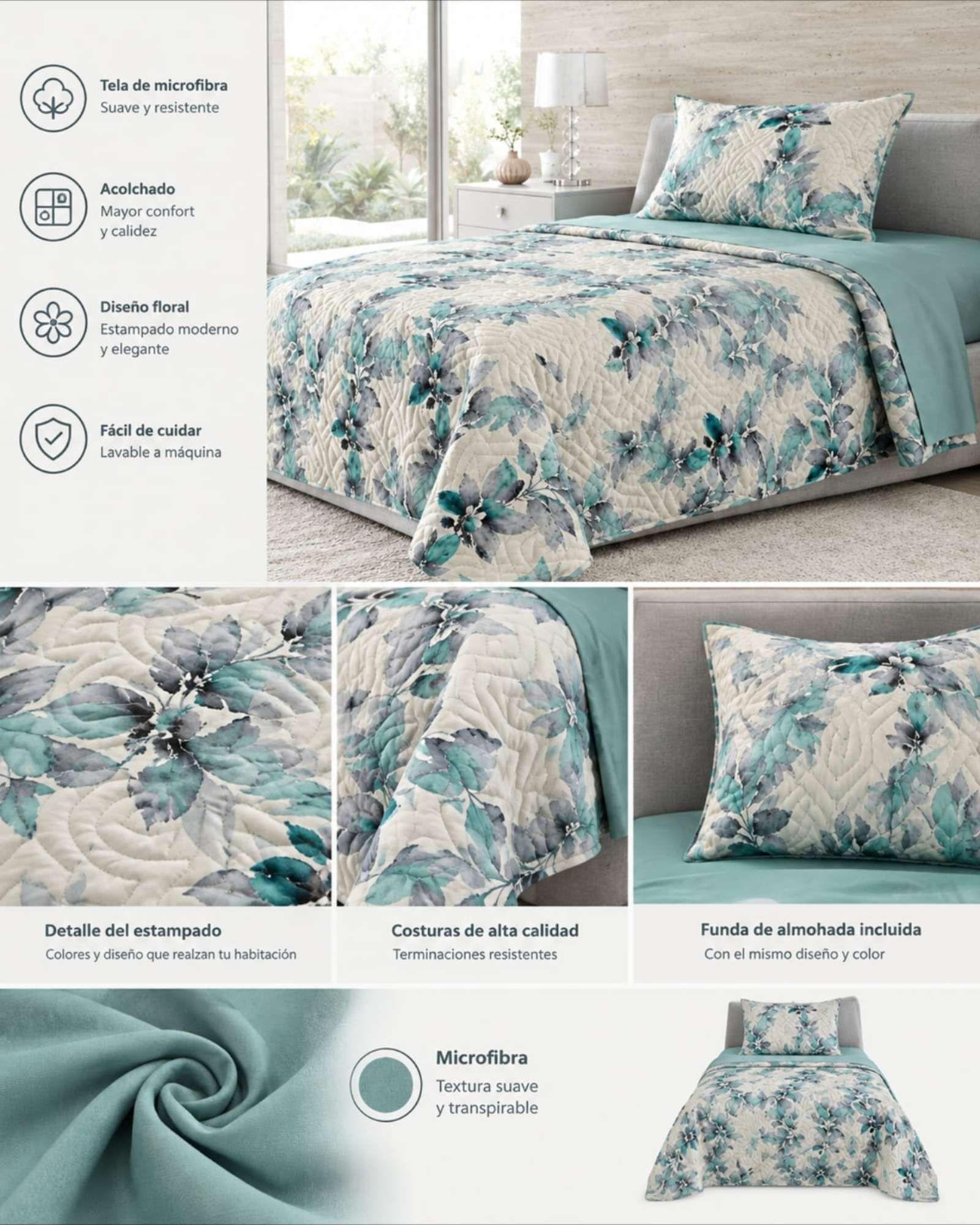 Cubrecamas Infantil Plaza y Media Mas Almohada Frescura Y Estilo m9-4