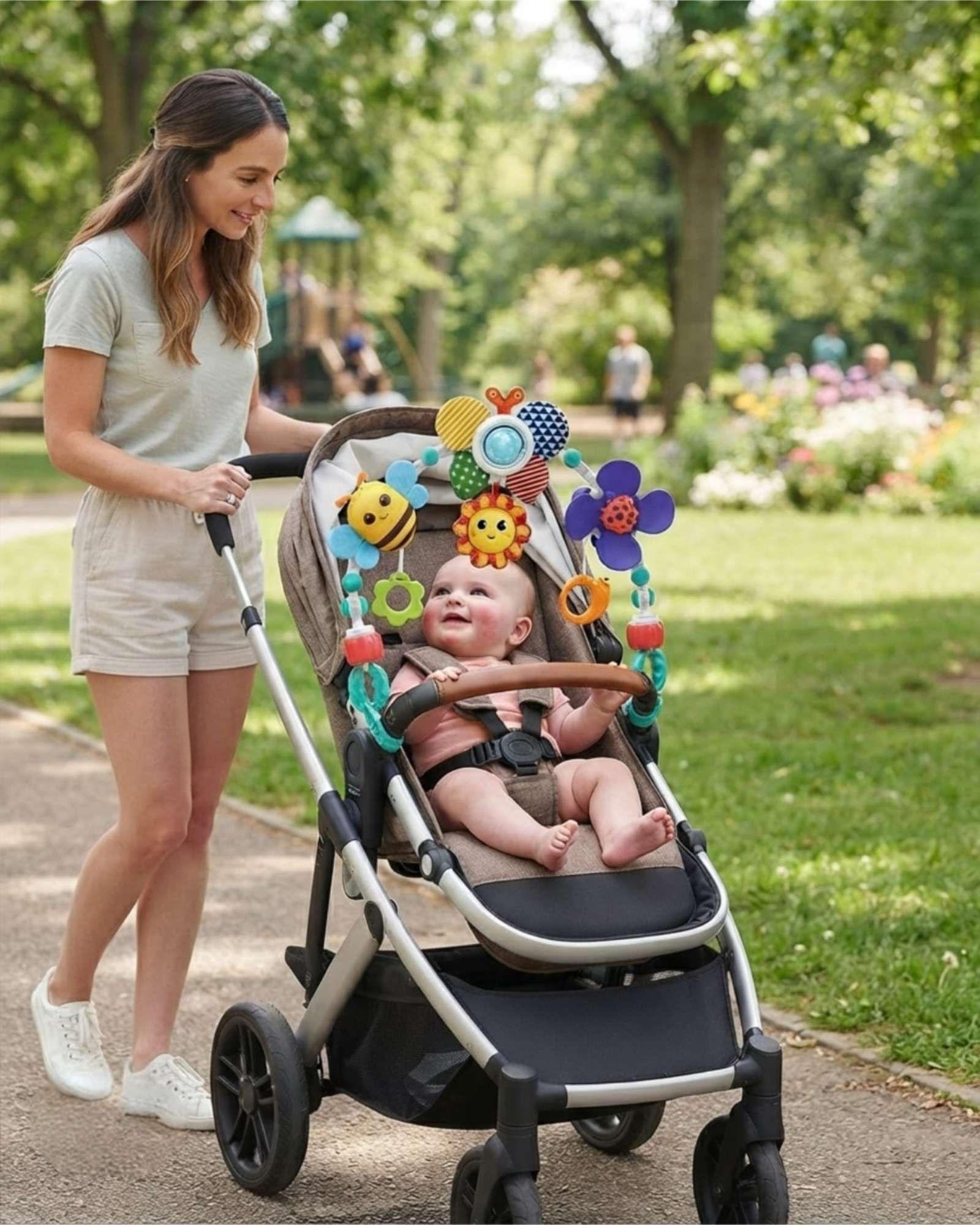 Sonajero Colgante Juguete Estimulación Bebé Para Coche y Cuna 02-3