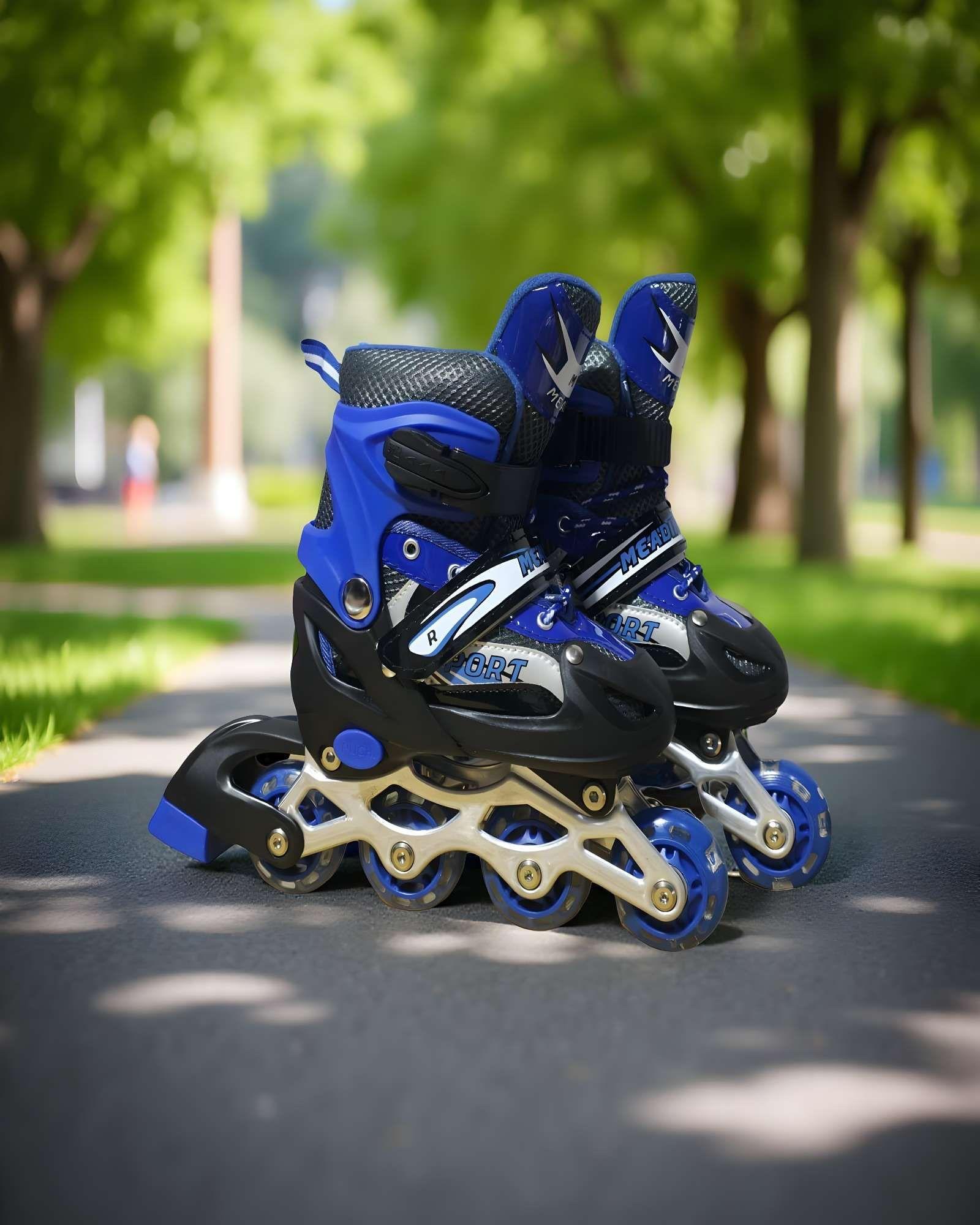 PATIN LINEAL CON LUCES Y KIT TALLA M 35-38 A27-2