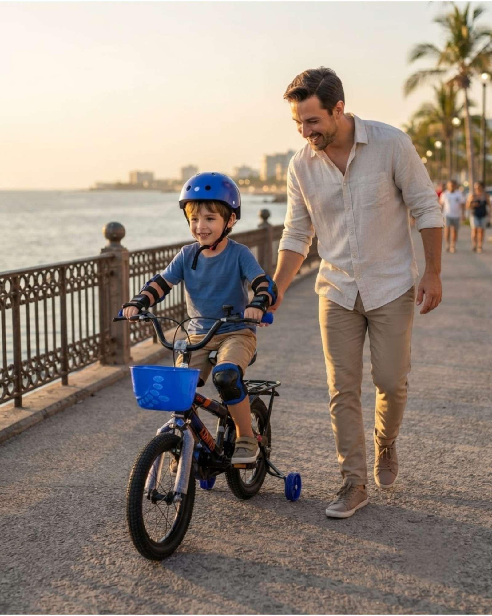 Bicicleta Para Niños Aro 12 Con Kit De Protección Y Casco 01-2