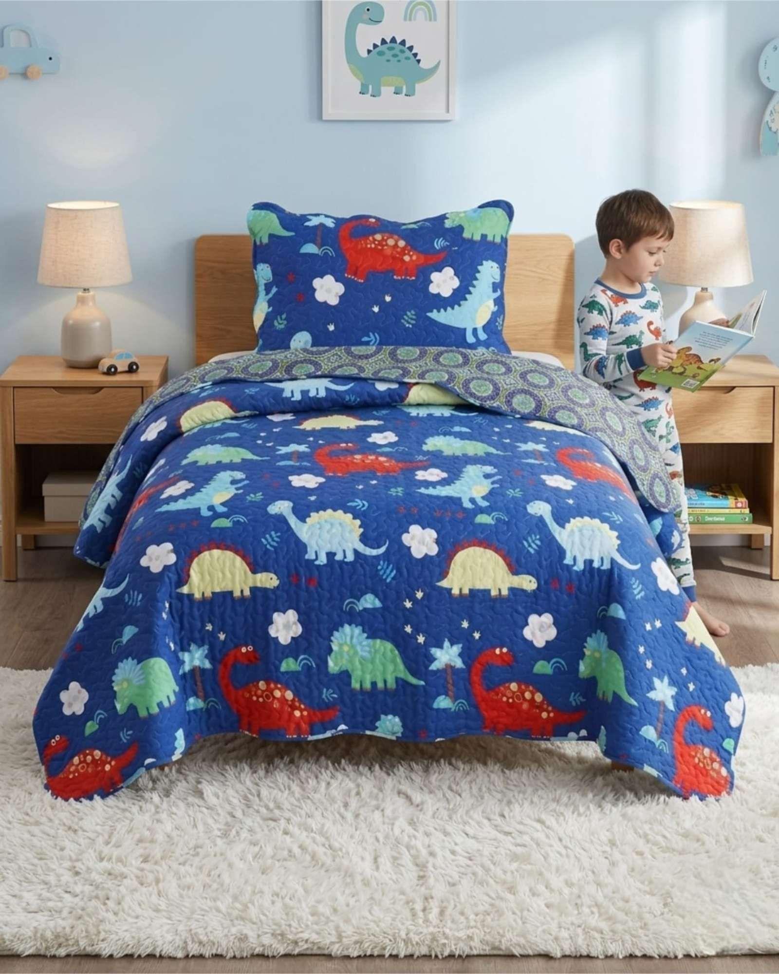 Cubrecama Quilt Verano Plaza Y Media Estampado Temática a1-2