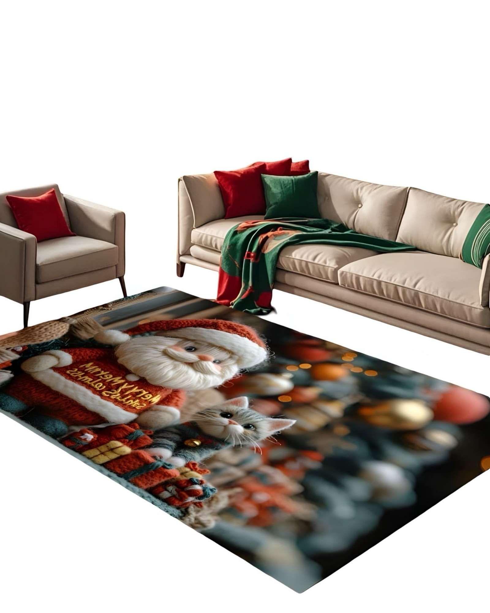 ALFOMBRA NAVIDAD PARA LIVING O COMEDOR 300cm  x 200cm A06-1