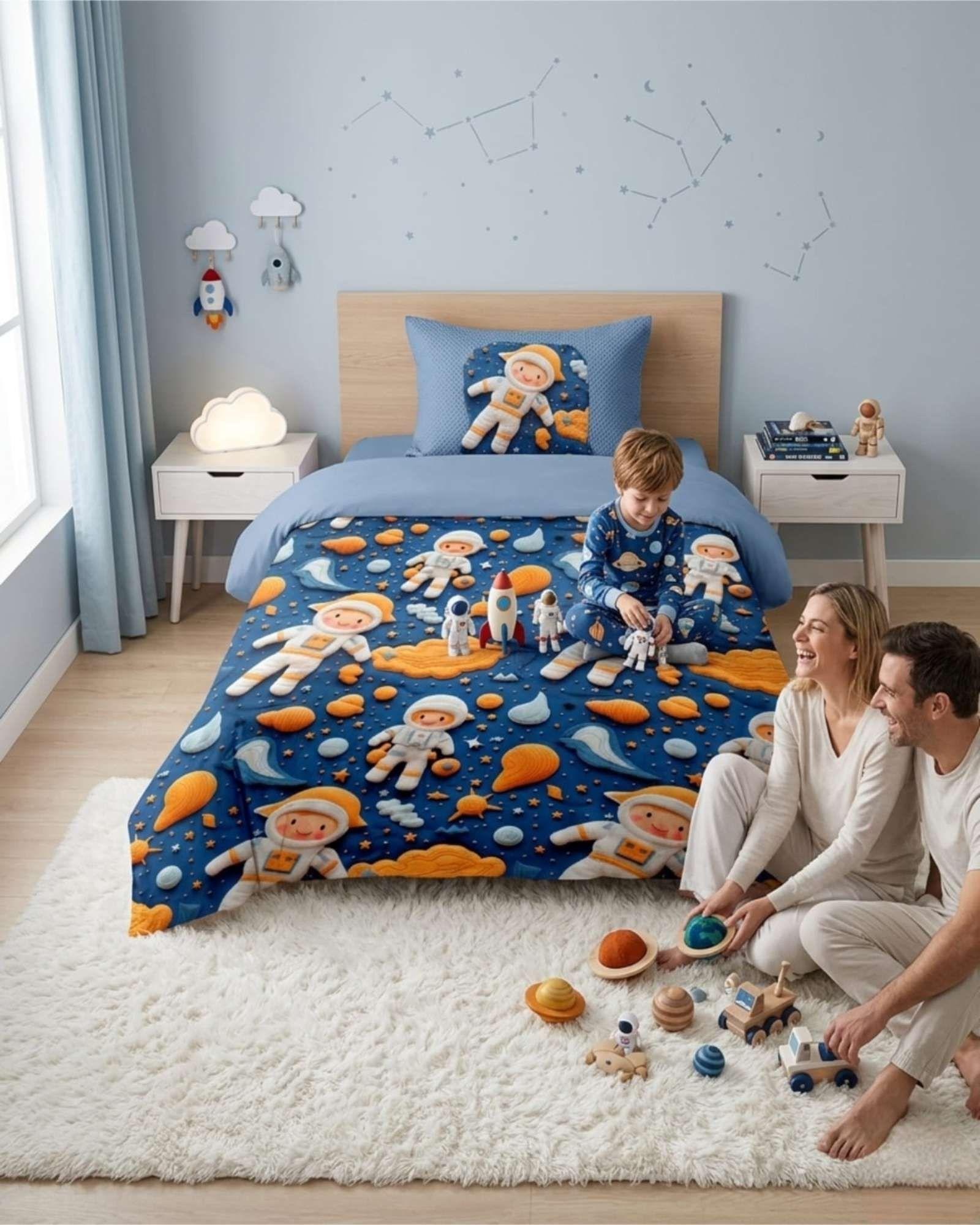 Quilt Cubrecamas Ligero Verano Efecto 5D Plaza y Media PM6-2