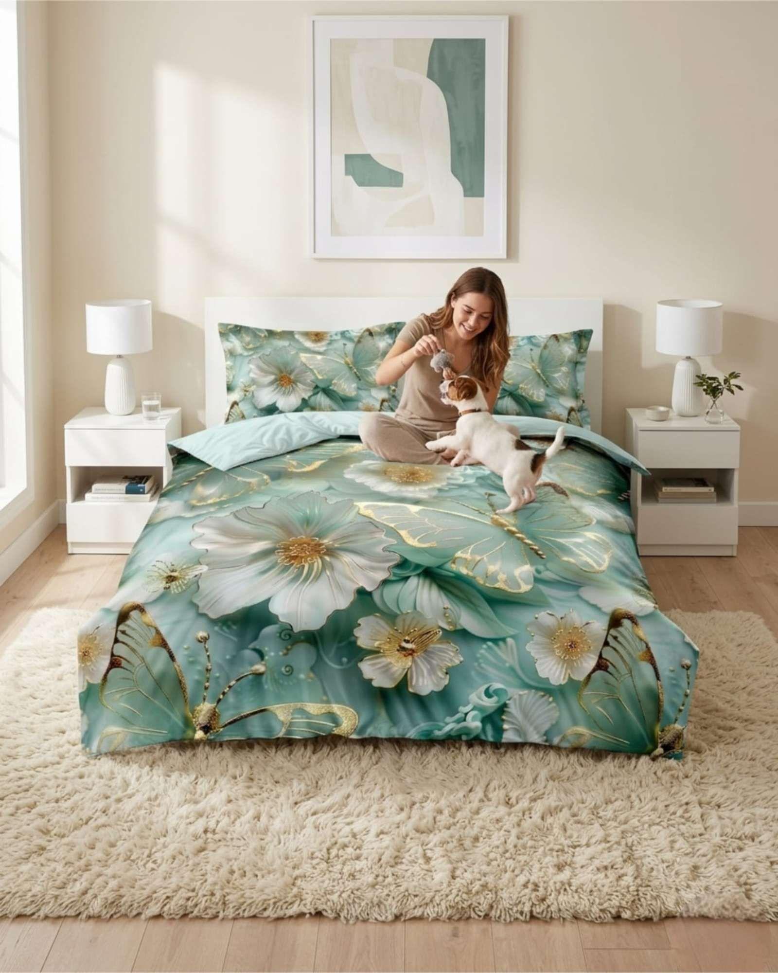 Quilt Cubrecamas Ligero Verano Efecto 5D 2Plaza 2P8-4