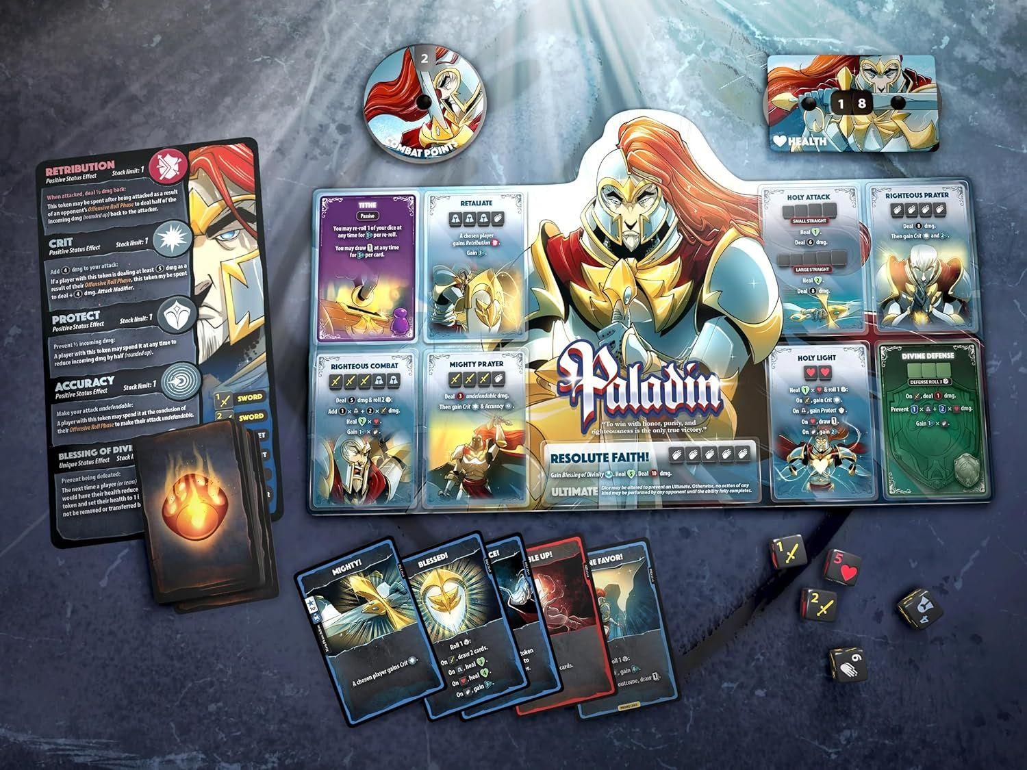 Dice Throne Monje vs Paladin-2