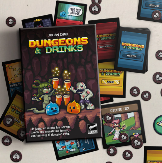 Dungeon & Drinks Juego De Mesa Familiar Previas Cartas Bureau-0