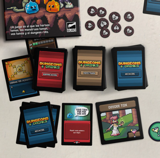 Dungeon & Drinks Juego De Mesa Familiar Previas Cartas Bureau-1