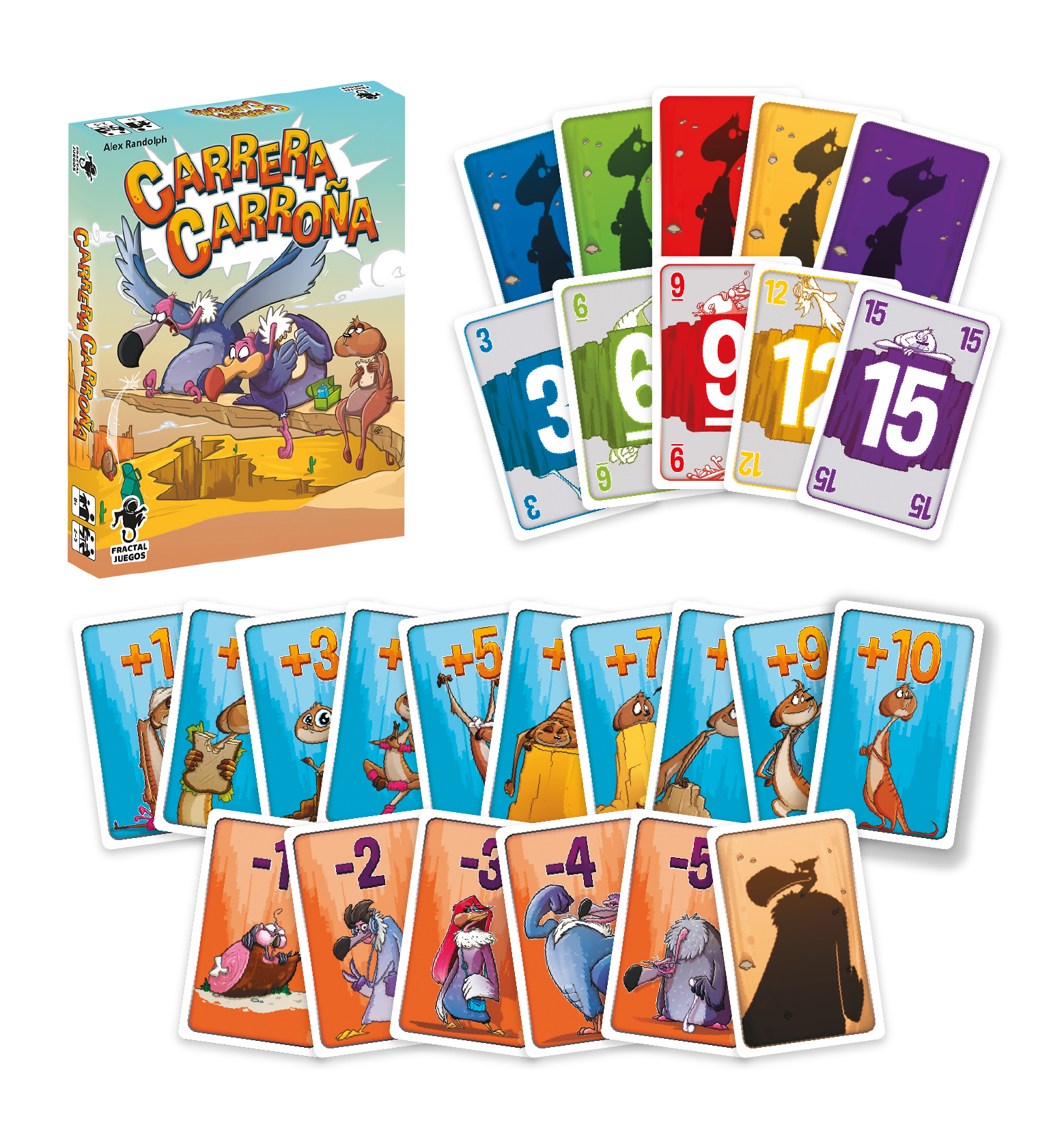 Carrera Carroña Juegos De Mesa Fractal Diversión Familiar-2