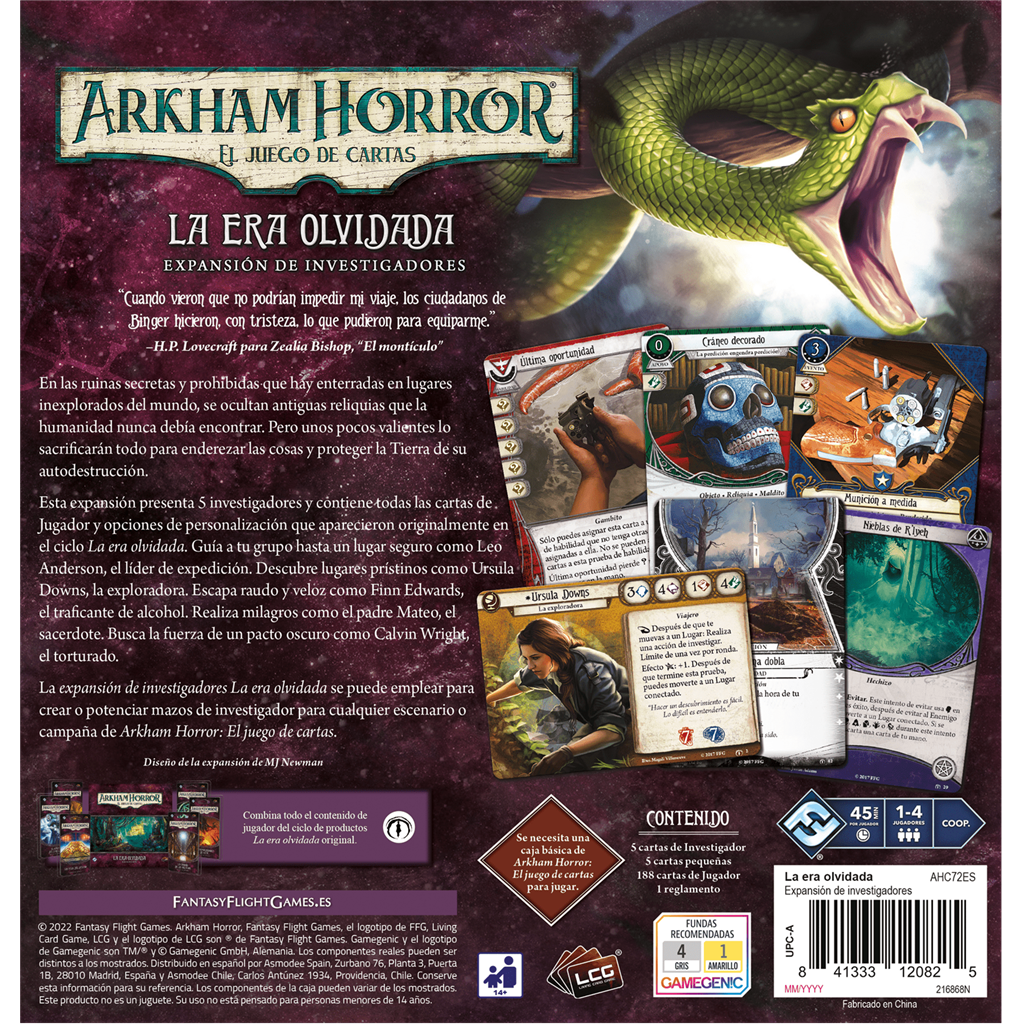 Arkham Horror  - La Era Olvidada Exp. Investigadores-1