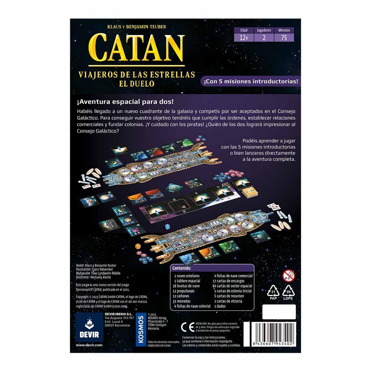 Juego Catan El Duelo - Viajeros De Las Estrellas / Diverti-2