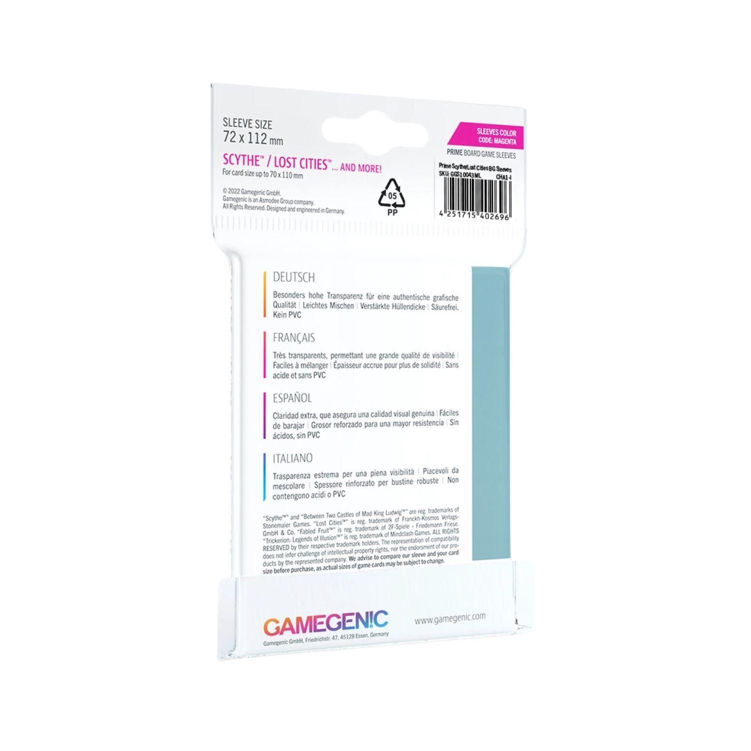 Protectores de cartas Prime Scythe para Lost Cities - Clear-1