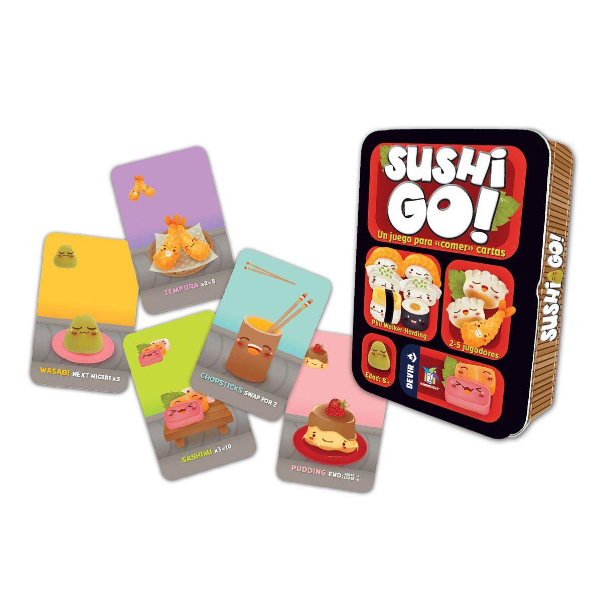 Juego De Mesa Gamewright Sushi Go Devir Estrategia Español-1