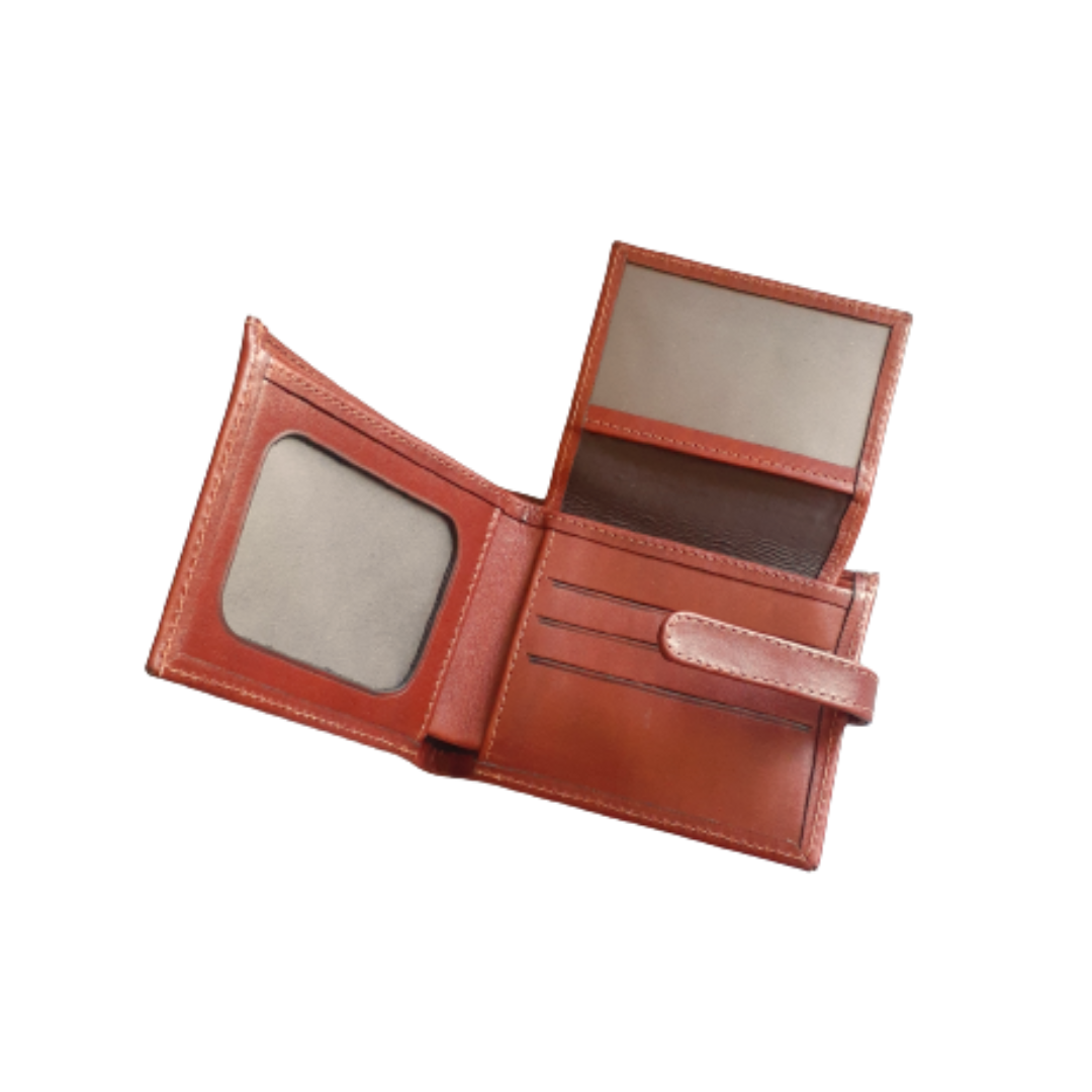 Billetera de cuero hombre con pasador-2