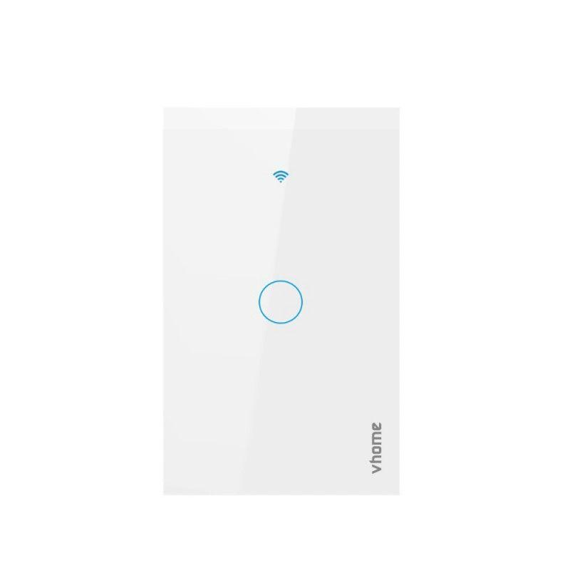 Interruptor Wifi RF Vhome Live SN Sin Neutro Touch 1 Canal Compatible Con Google Home y Alexa-2