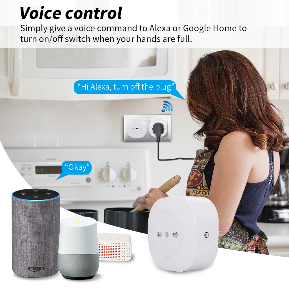 Enchufe Wifi Vhome M1 Compact con Toma 16A + Adaptador-5