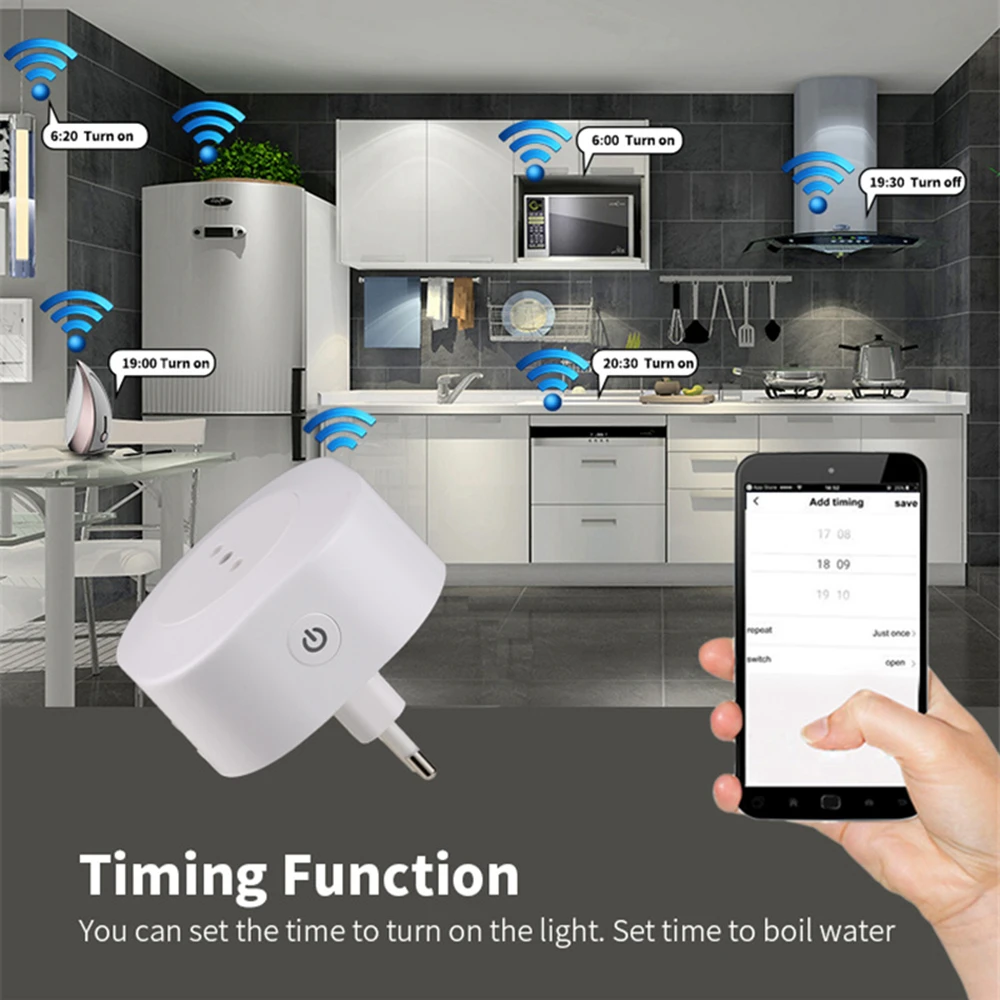 Enchufe Wifi Vhome M1 Compact 10A Compatible con Alexa y Google-4