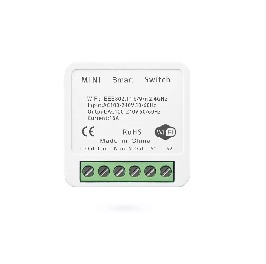 Modulo Interruptor o Enchufe Wifi Vhome Mini 16A 924 Compatible Alexa Google-2