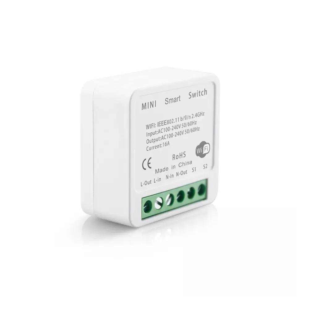 Modulo Interruptor o Enchufe Wifi Vhome Mini 16A 924 Compatible Alexa Google-3
