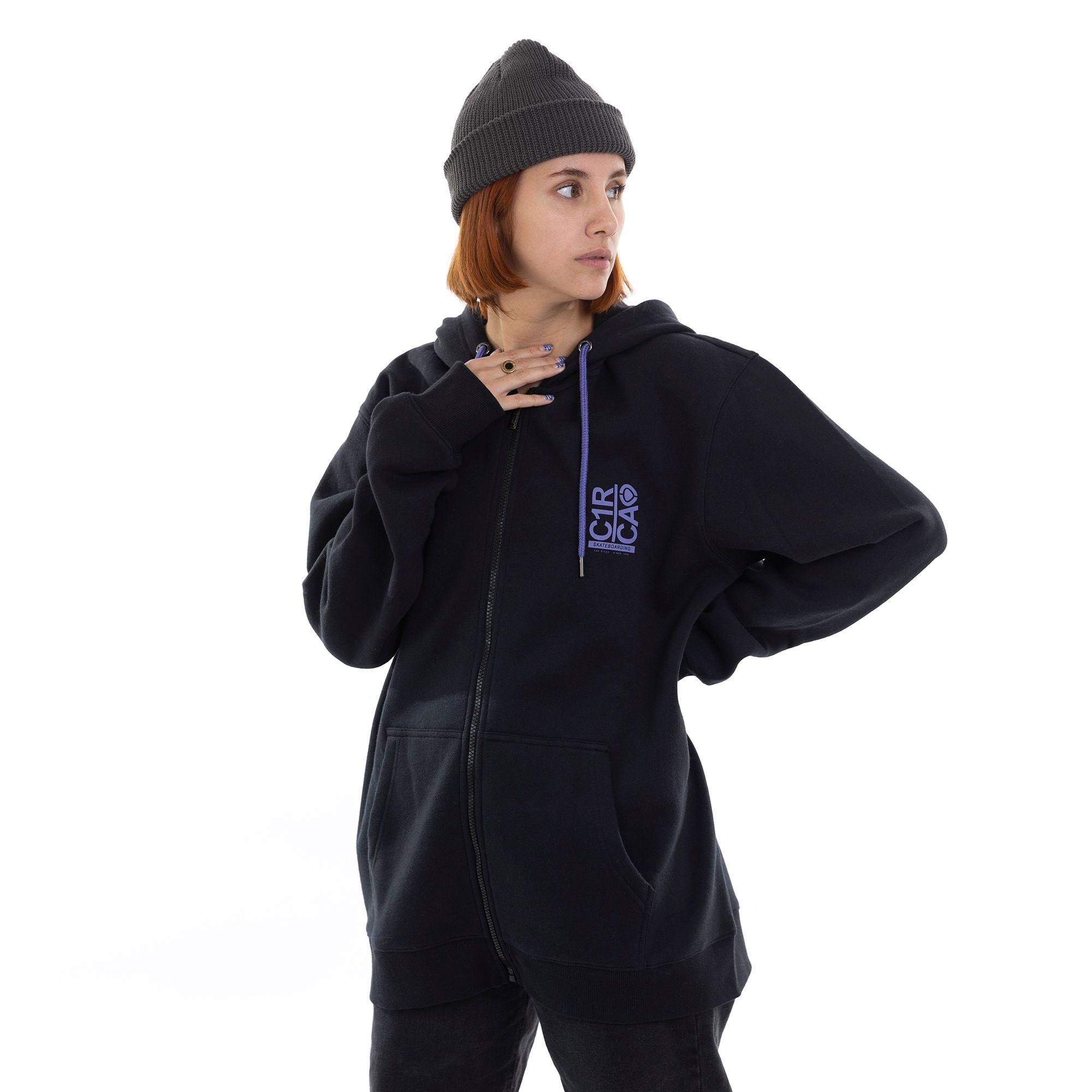 BREAK UP ZIP - BLACK - OVERSIZE-1