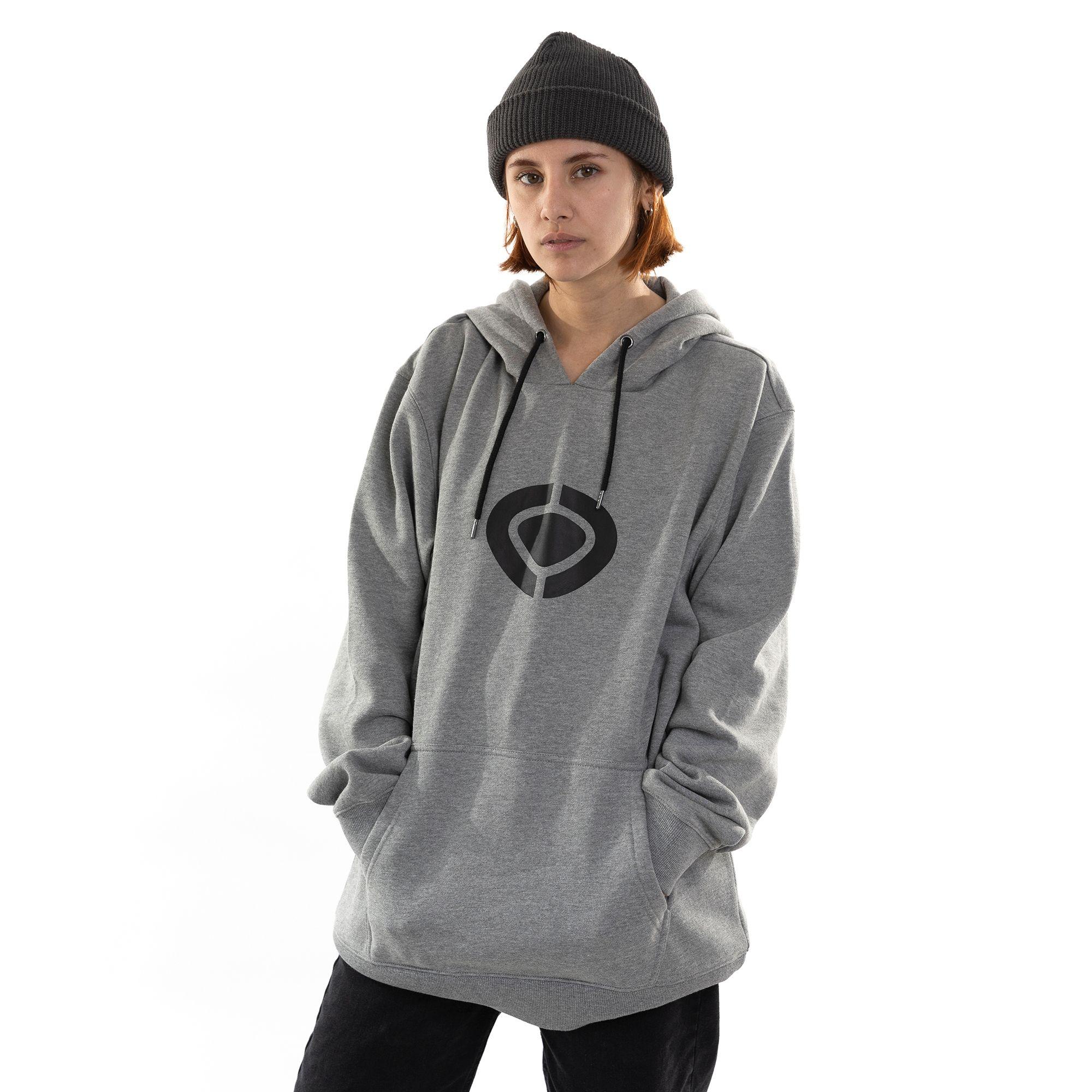 BIG LOGO HOOD - GREY-1