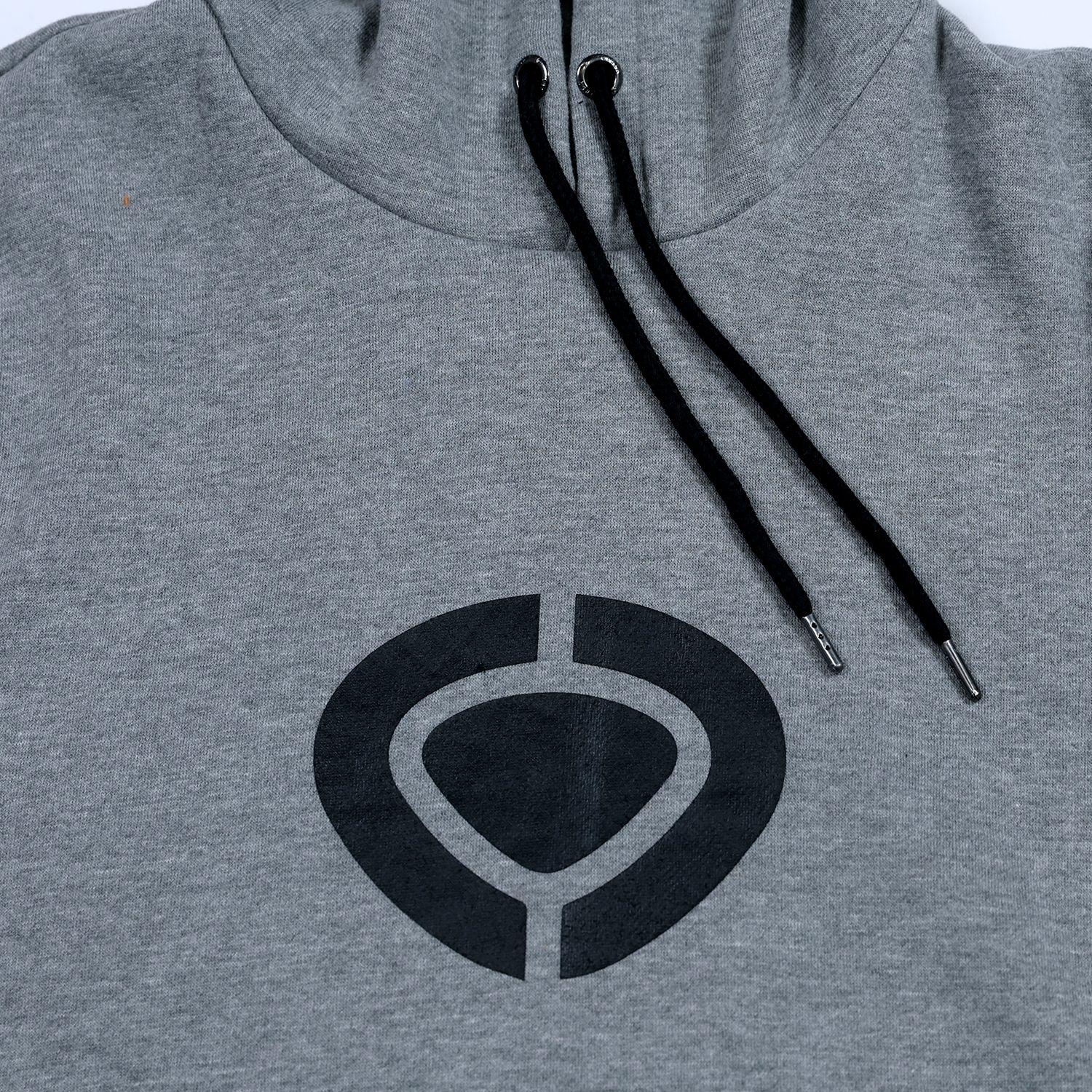BIG LOGO HOOD - GREY-3
