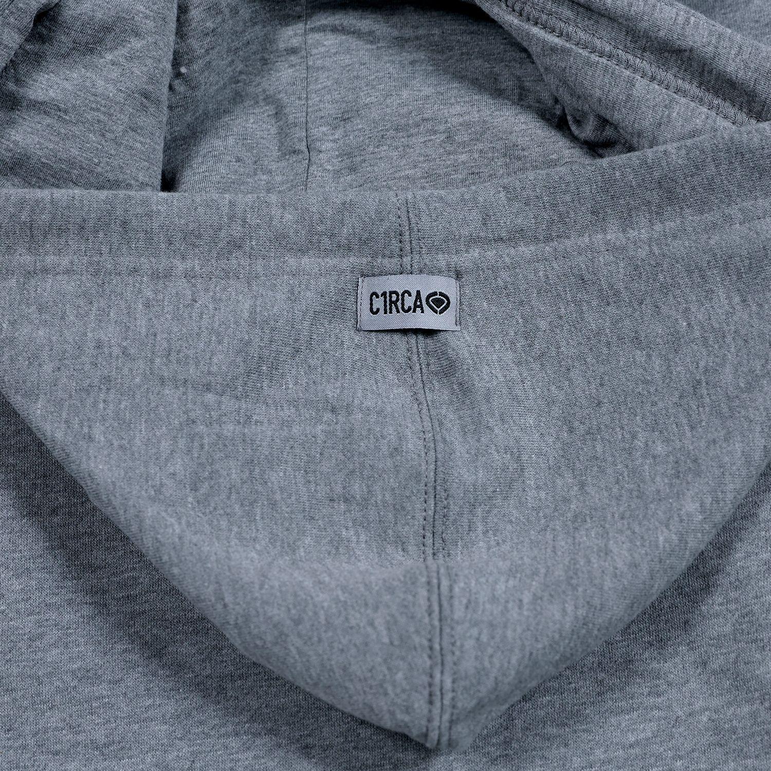 BIG LOGO HOOD - GREY-4