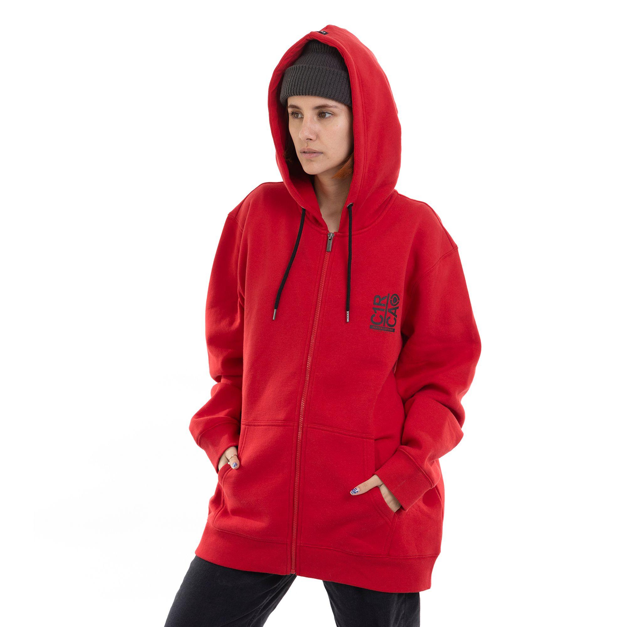 BREAK UP ZIP - RED - OVERSIZE-1