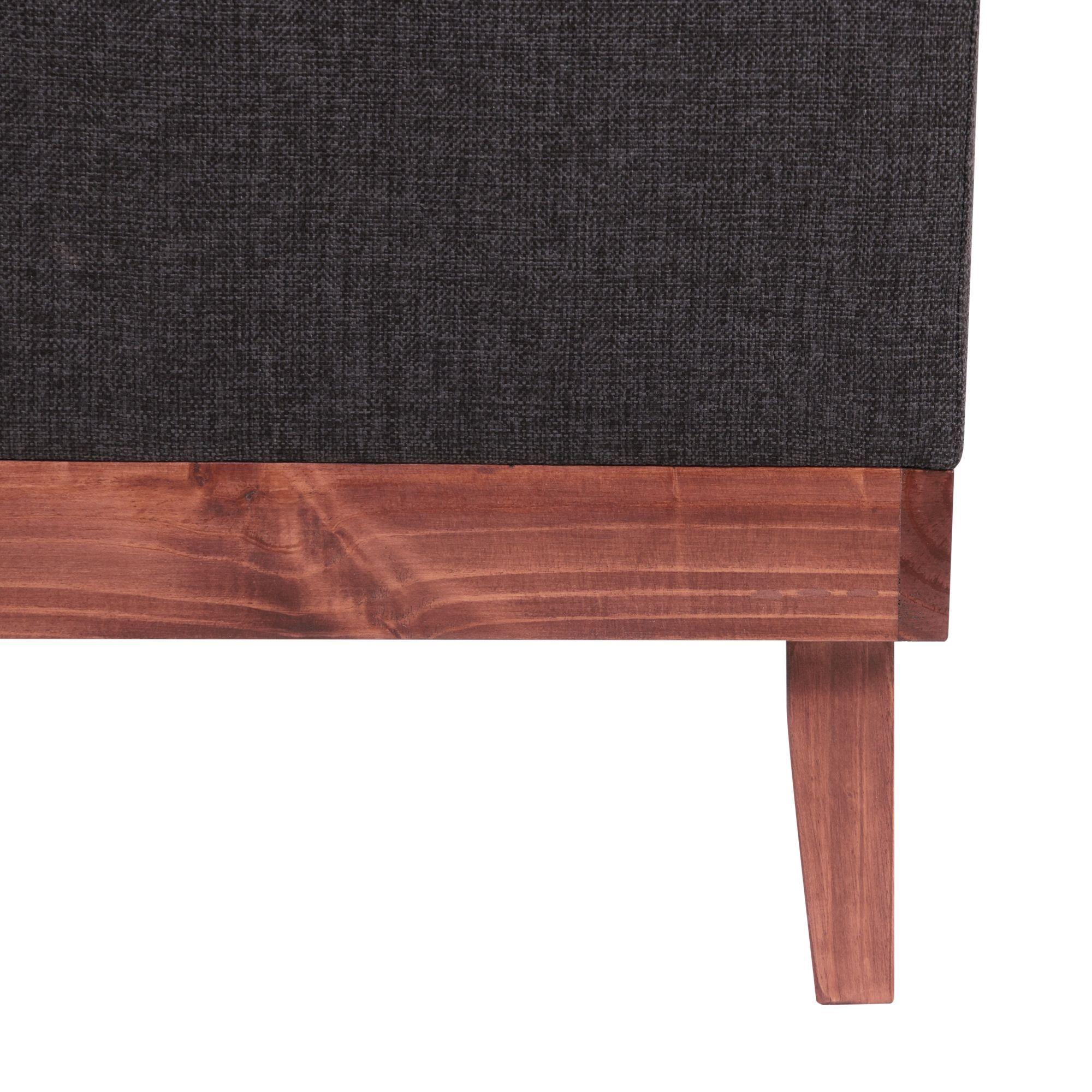 Pouf Emilia con Baúl Gris Oscuro Delta 45x45x46 Cm Máxima Design-4