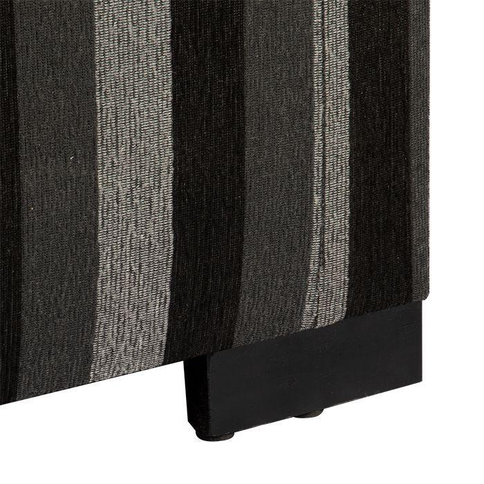 Banqueta con Baúl Leyzy Rayas-Negras 40X55X105 cm Máxima Design-5
