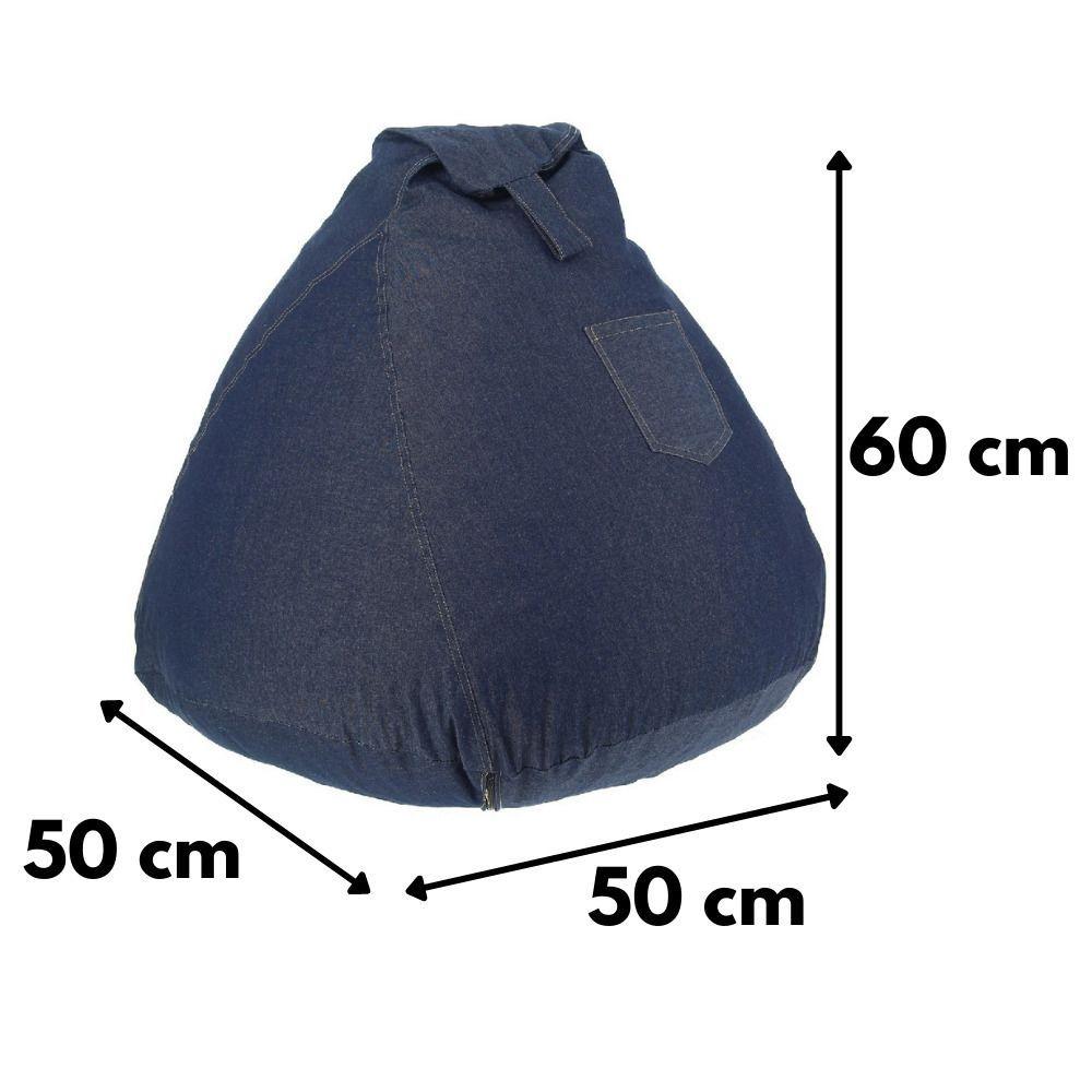 Pouf Pera Infantil Jeans 60x50x50 cm Máxima Design-4