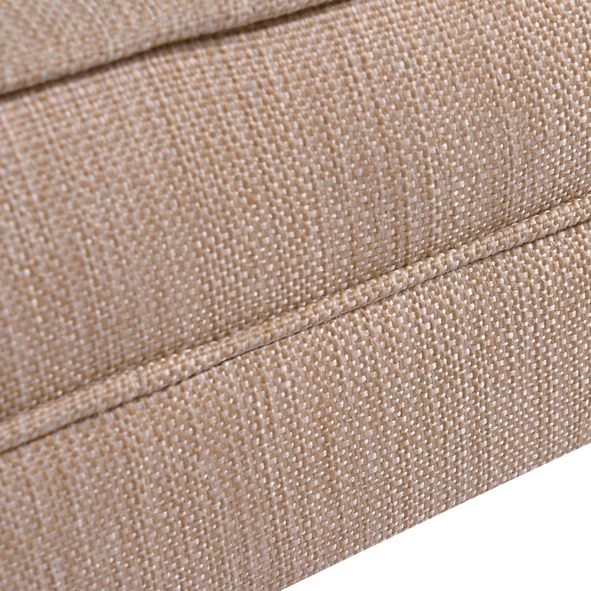 Banqueta Style Capitoné Beige Omega 100x40x40 cm Máxima Design-5