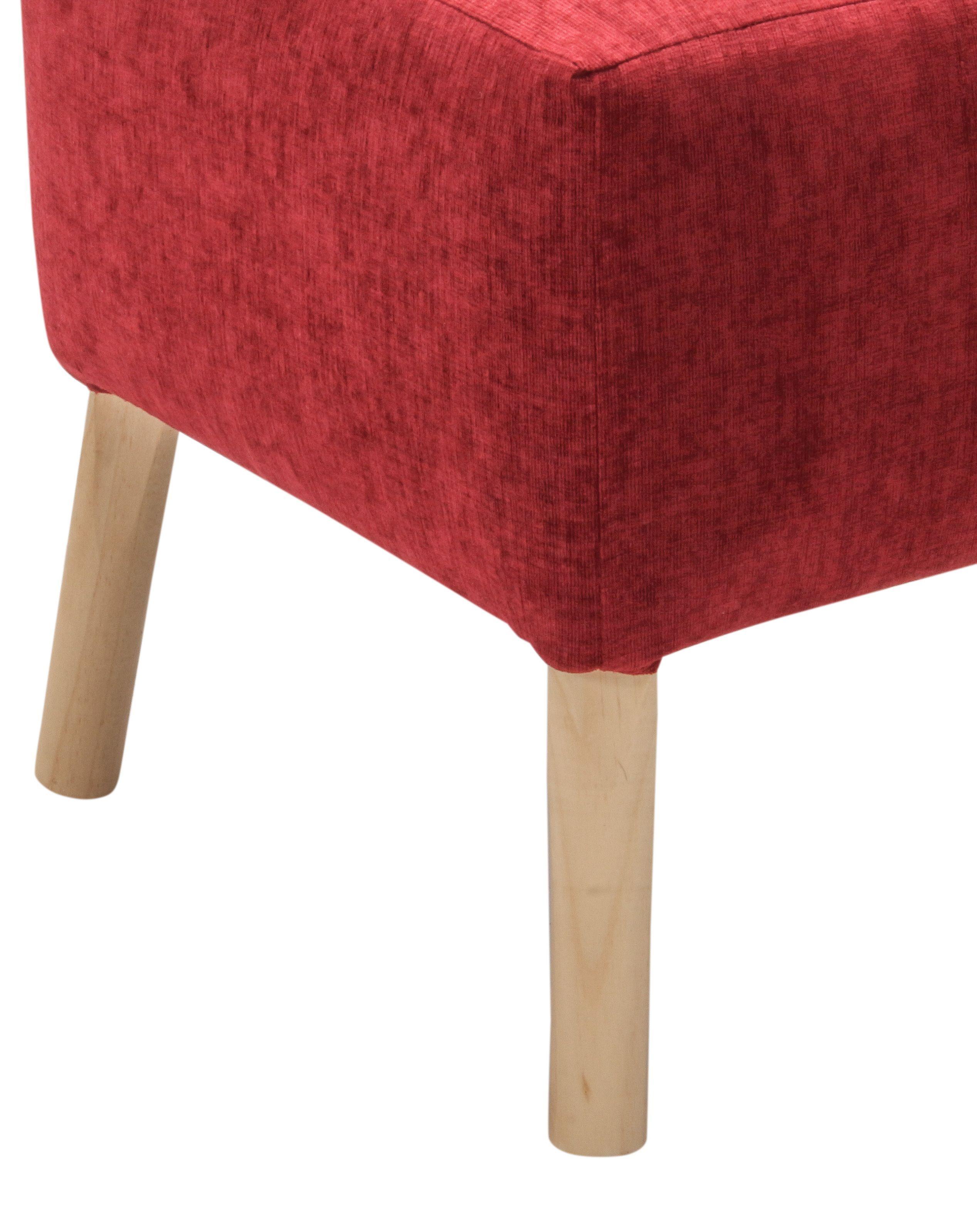 Pouf Alemania Burdeo Altea 42x42x43 cm Máxima Design-4