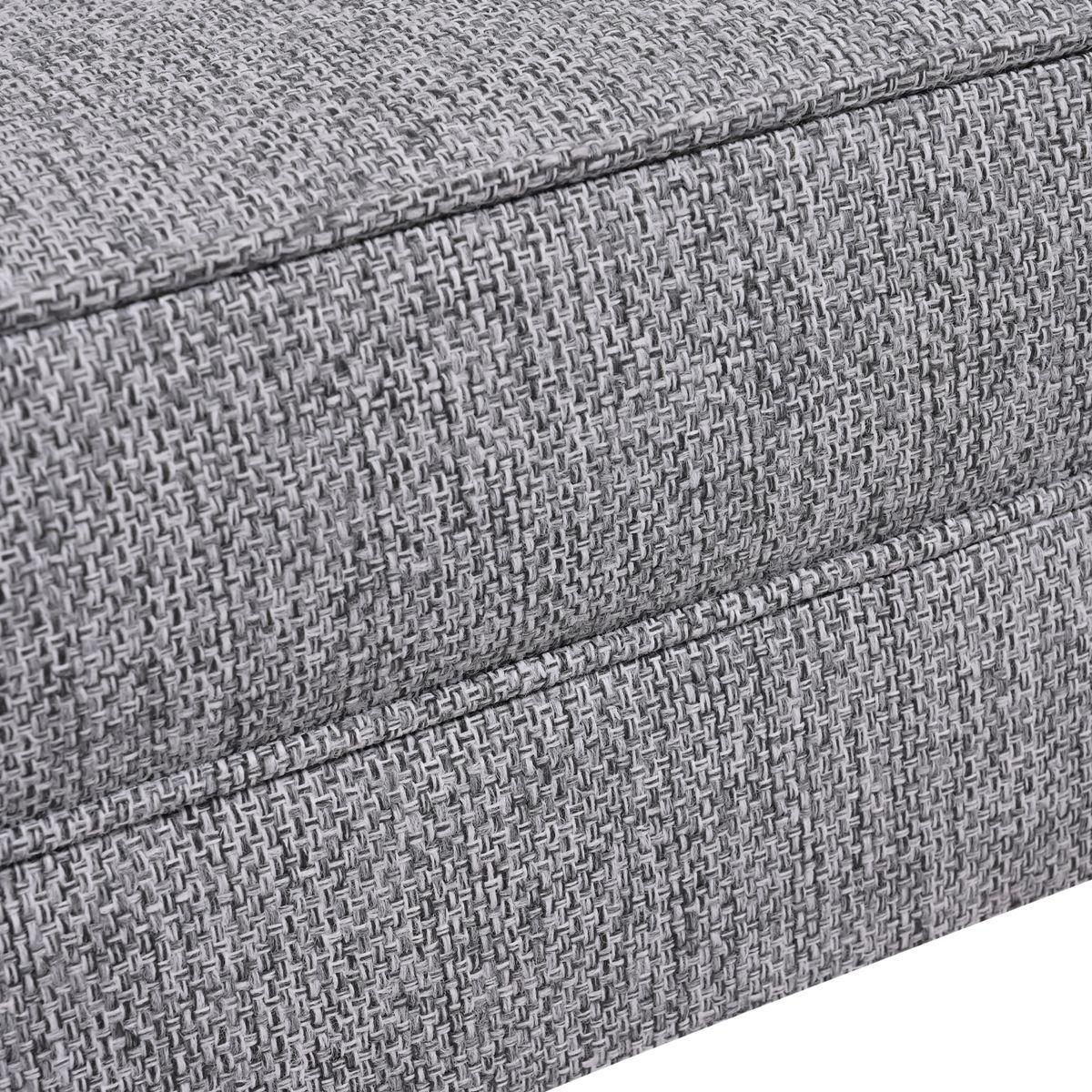 Banqueta Style Gris-claro Omega 100x40x40 cm Máxima Design-3