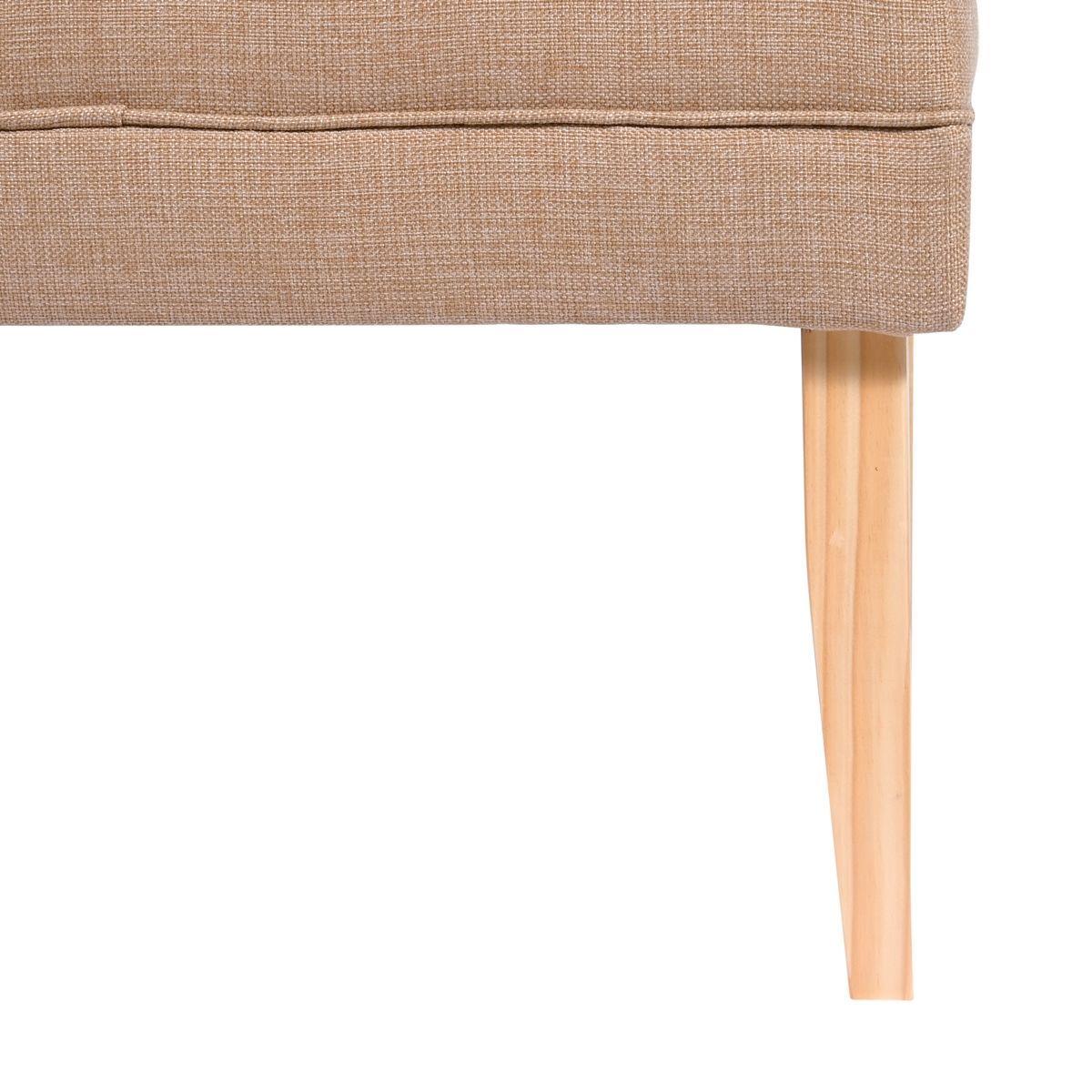 Banqueta Style Beige Delta 100x40x40 cm Máxima Design-4