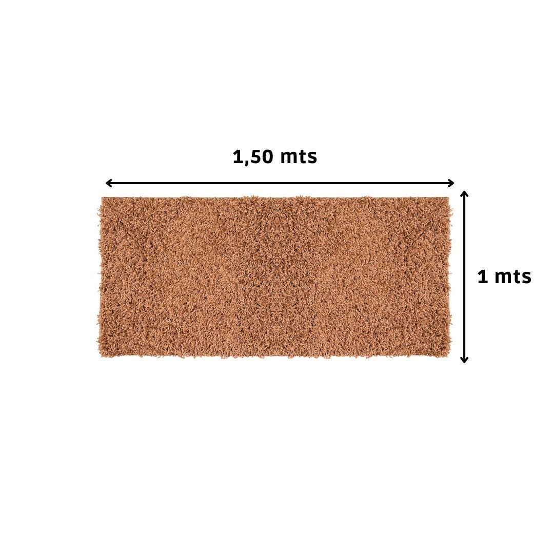 Alfombra Fluff Caramelo 100x150 Cm-3