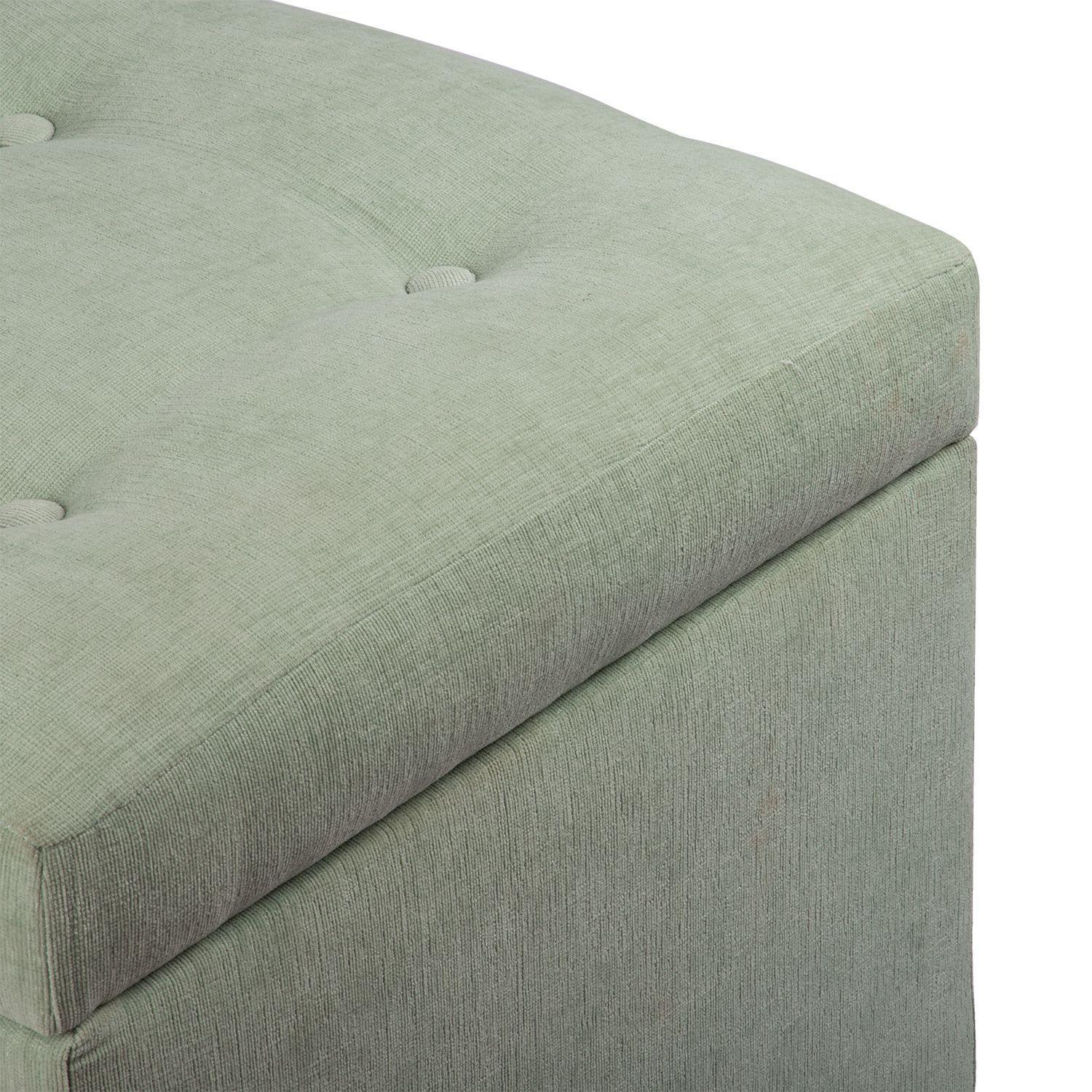 Pouf Baúl Rucato Verde-Claro Altea 46x46x50 cm Máxima Design-5