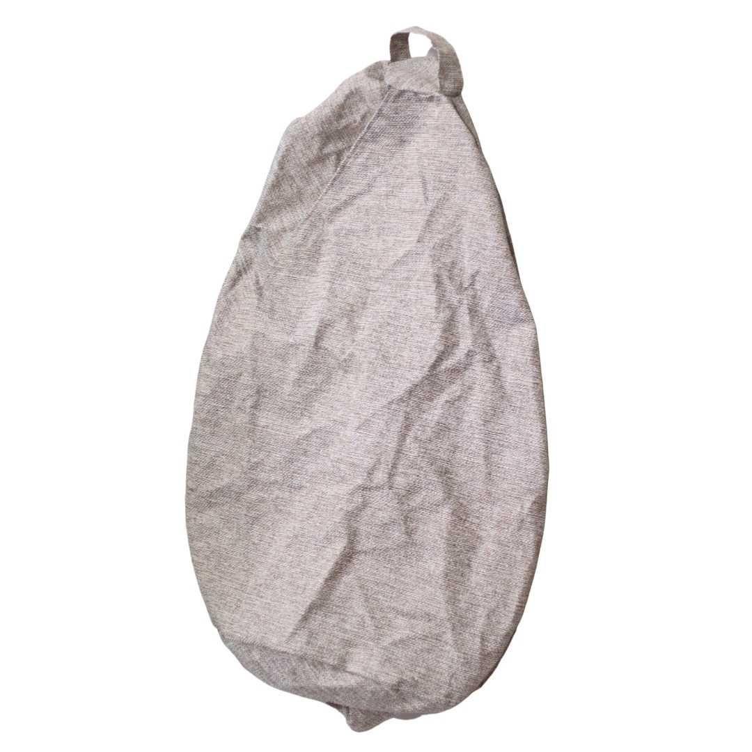 Funda Pouf Pera Gris Beige Omega 100x120x120-5