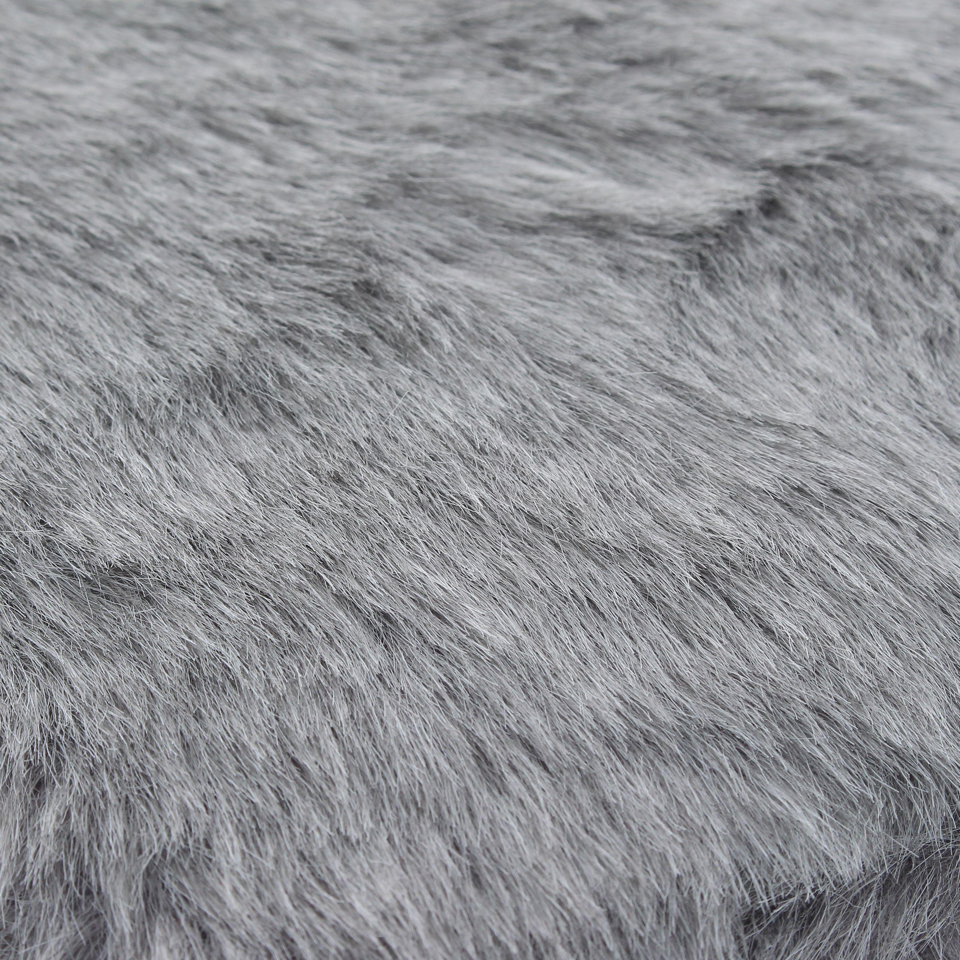 Pouf Kira Gris Piel Sintética 42x42x43 cm Máxima Design-5