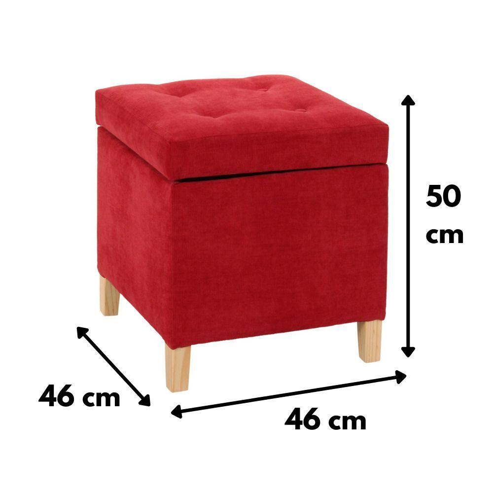 Pouf Baúl Rucato Sandia Altea 46x46x50 cm Máxima Design-5