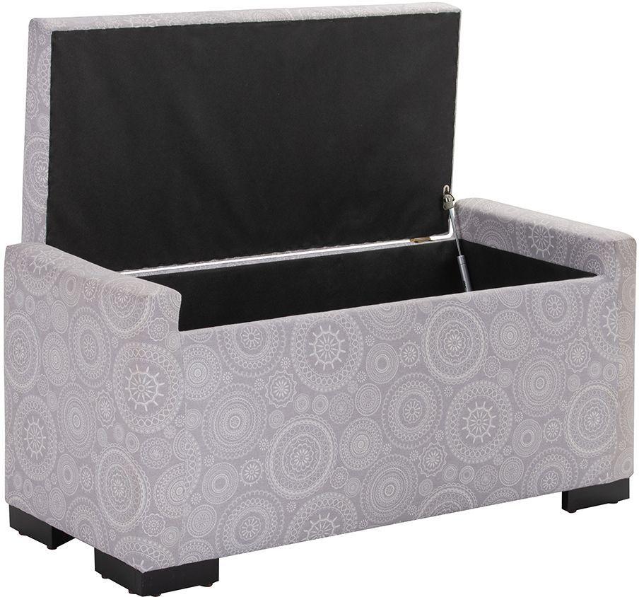 Banqueta con Baúl Leyzy Mándala Estampado 40X55X105 cm Máxima Design -2