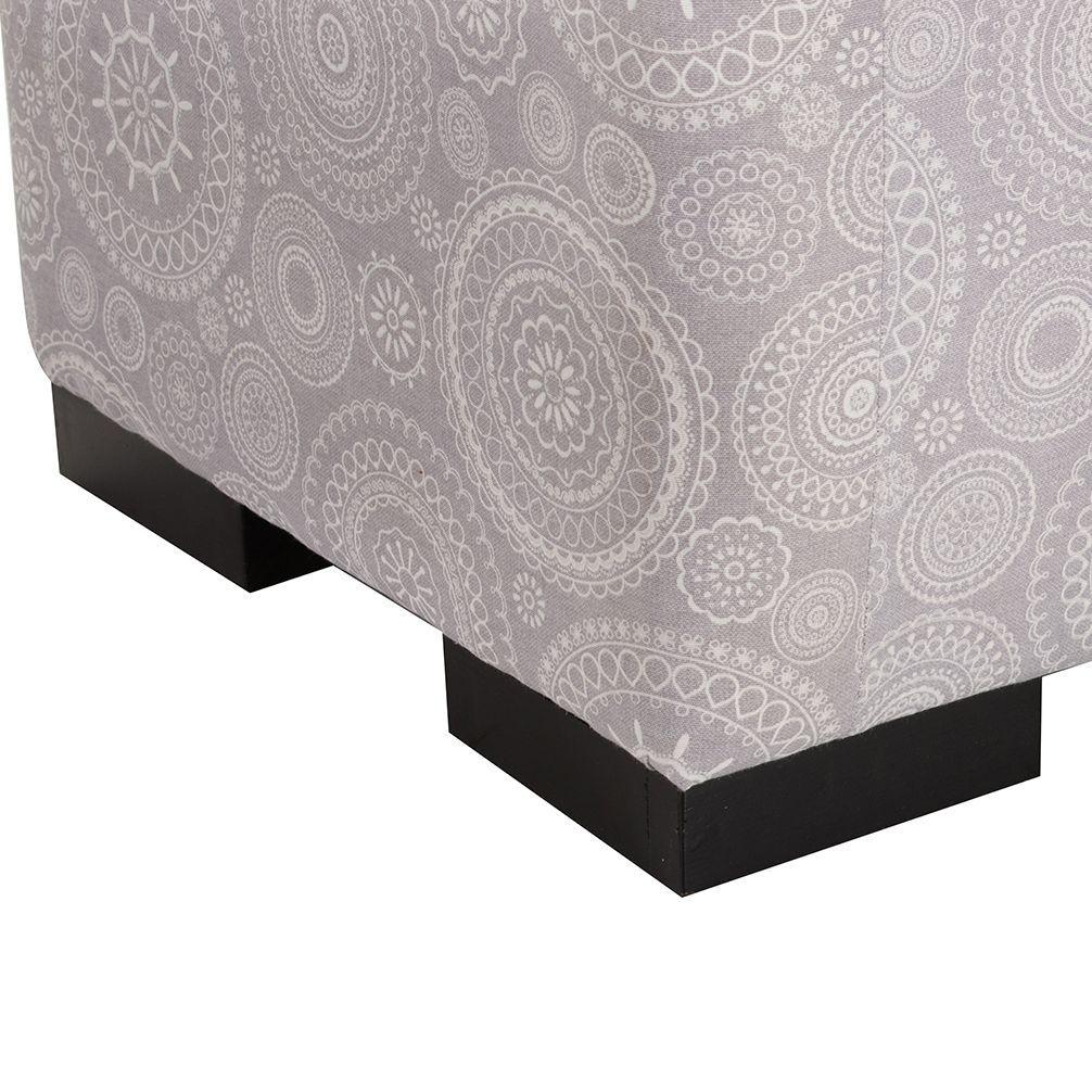 Banqueta con Baúl Leyzy Mándala Estampado 40X55X105 cm Máxima Design -5