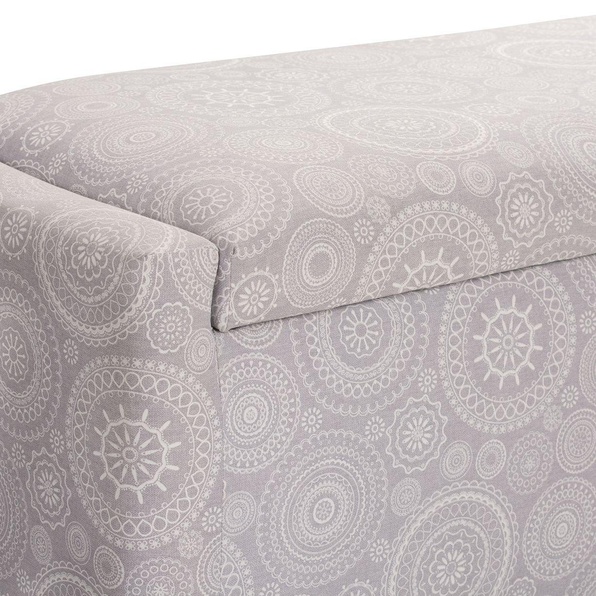 Banqueta con Baúl Leyzy Mándala Estampado 40X55X105 cm Máxima Design -6