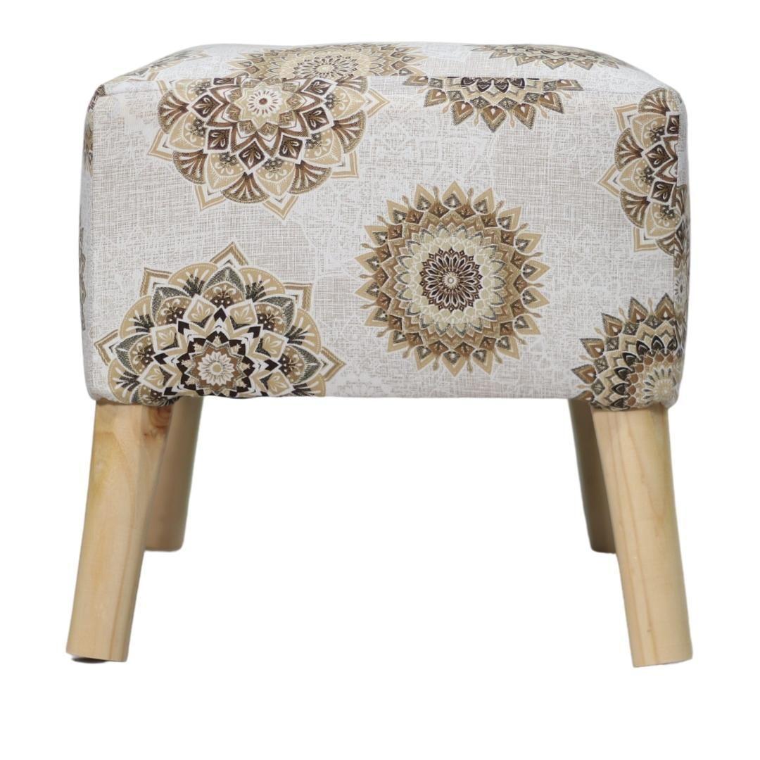 Pouf Petrum Estampado Mándala Estrella 42x42x62 cm-6