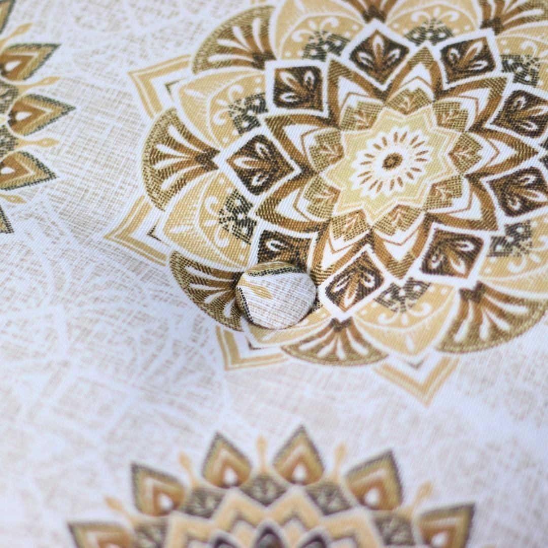 Pouf Petrum Estampado Mándala Estrella 42x42x62 cm-7