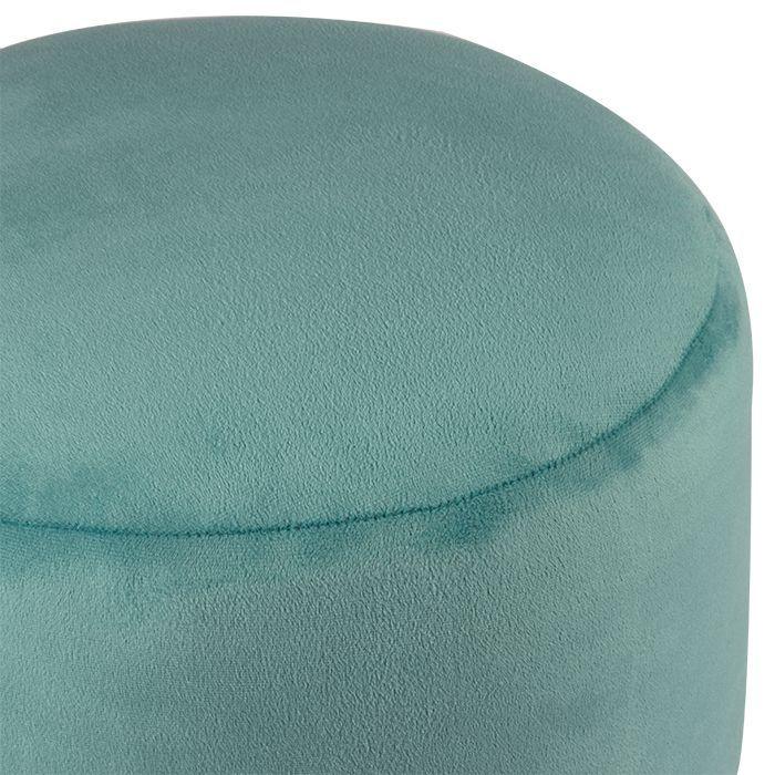 Pouf Bird Diseño Turquesa Felpa 35x35x45 cm Máxima Design-4