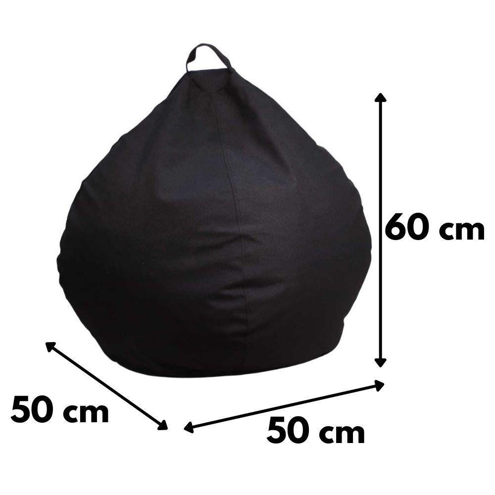 Pouf Pera Infantil Negro Delta 60x50x50 Máxima -4