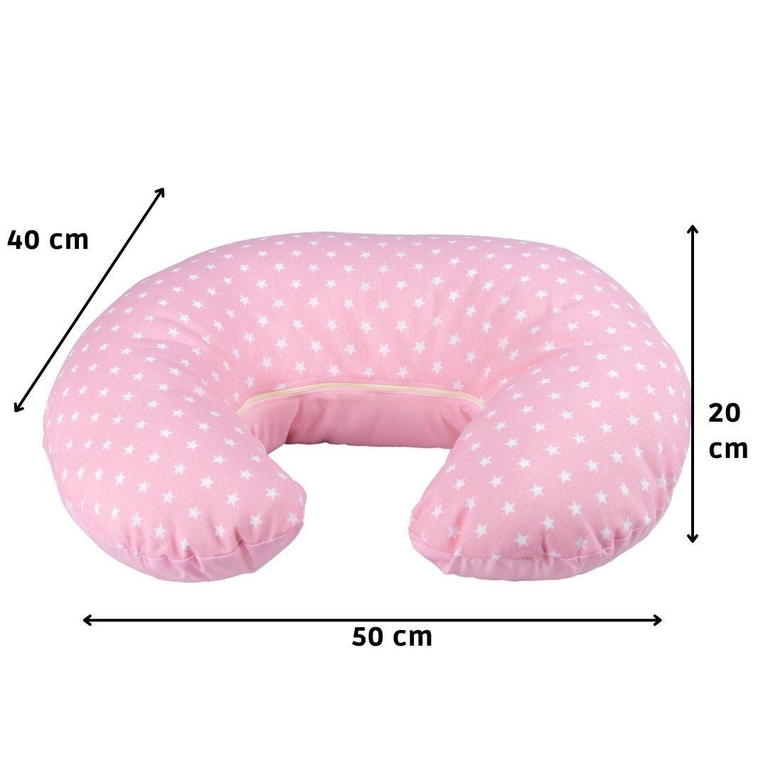 Cojín Lactancia Estrella Rosado Textil 50x40x20 cm-2